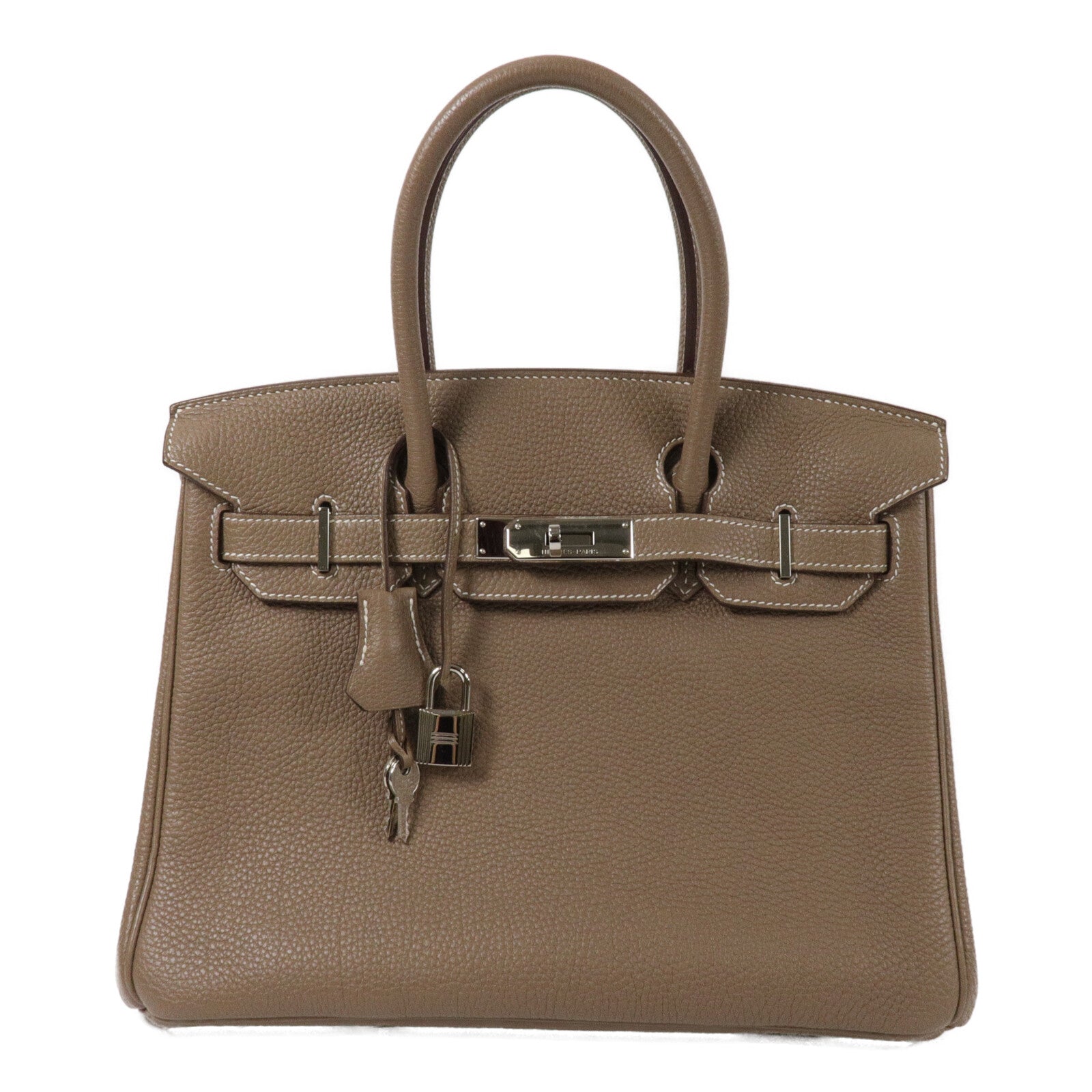HERMES Togo皮革Birkin 30手挽袋Etoupe