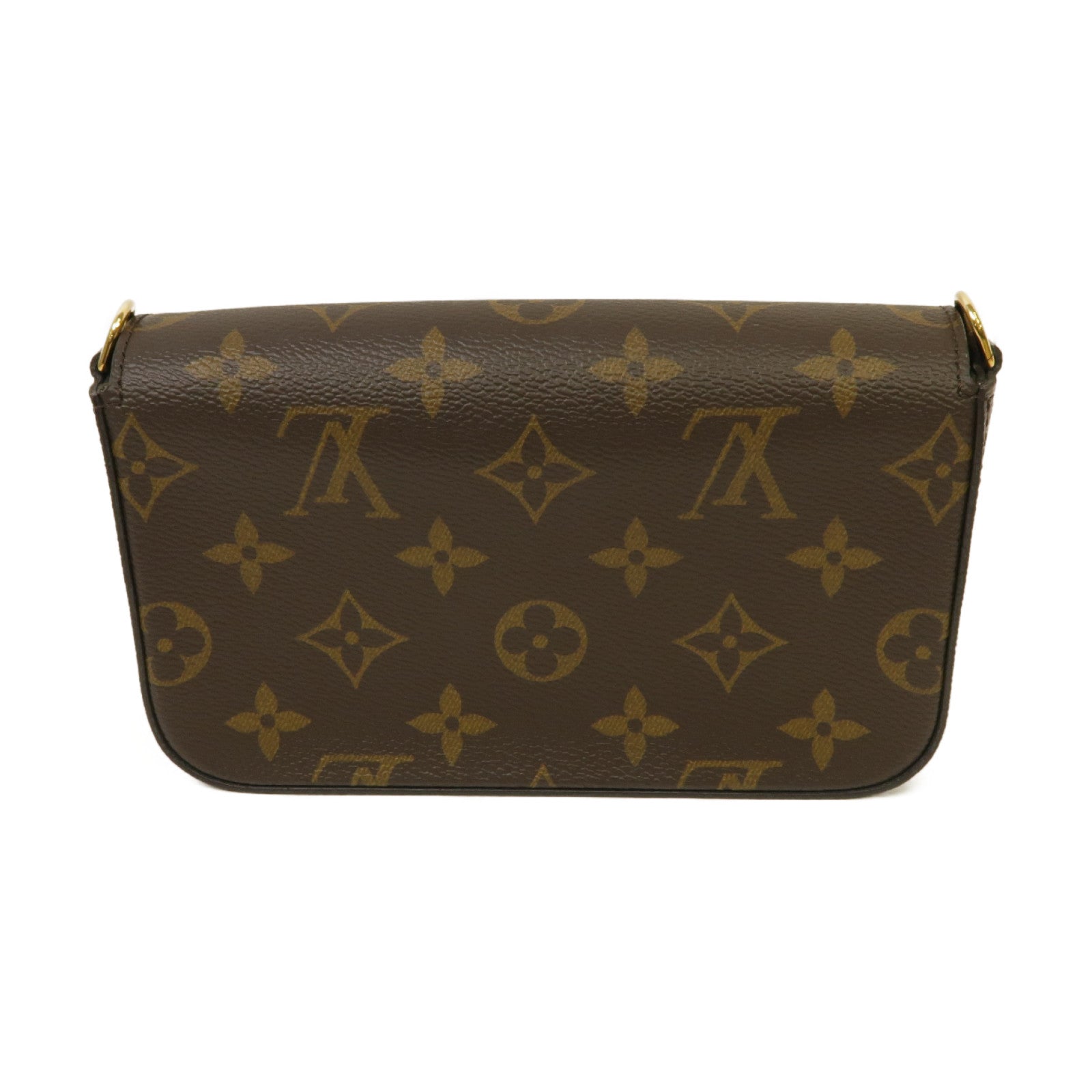 LOUIS VUITTON 【激減優惠】Monogram Felicie Strap & Go金扣肩背袋啡色