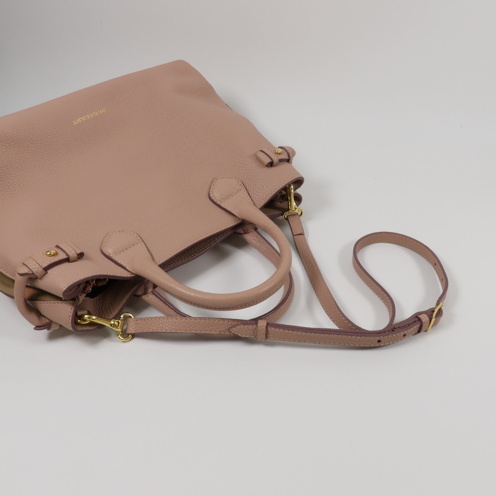 BURBERRY 牛皮皮革2Way Shoulder手挽肩背兩用袋