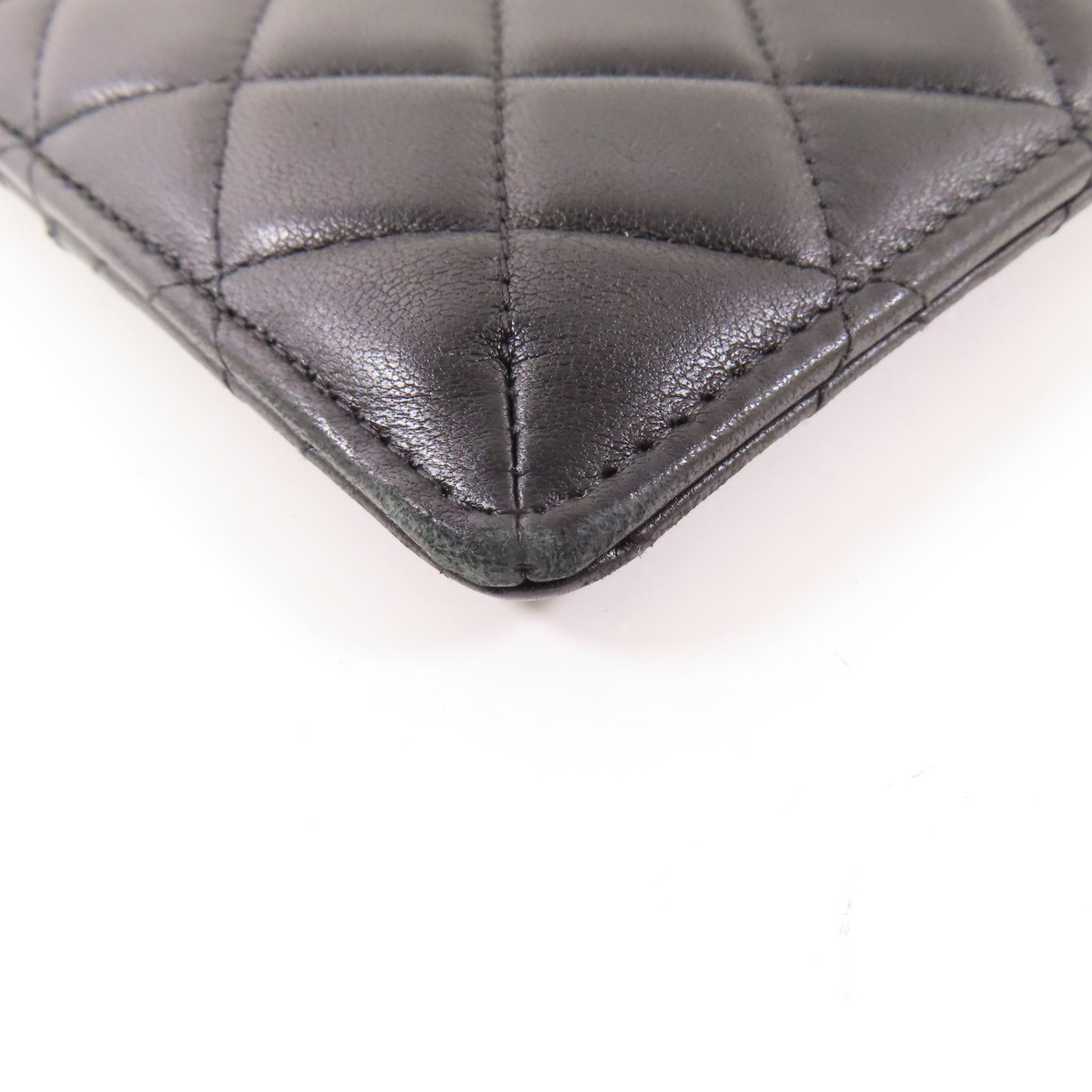 CHANEL 牛皮皮革Wallet銀扣長錢包