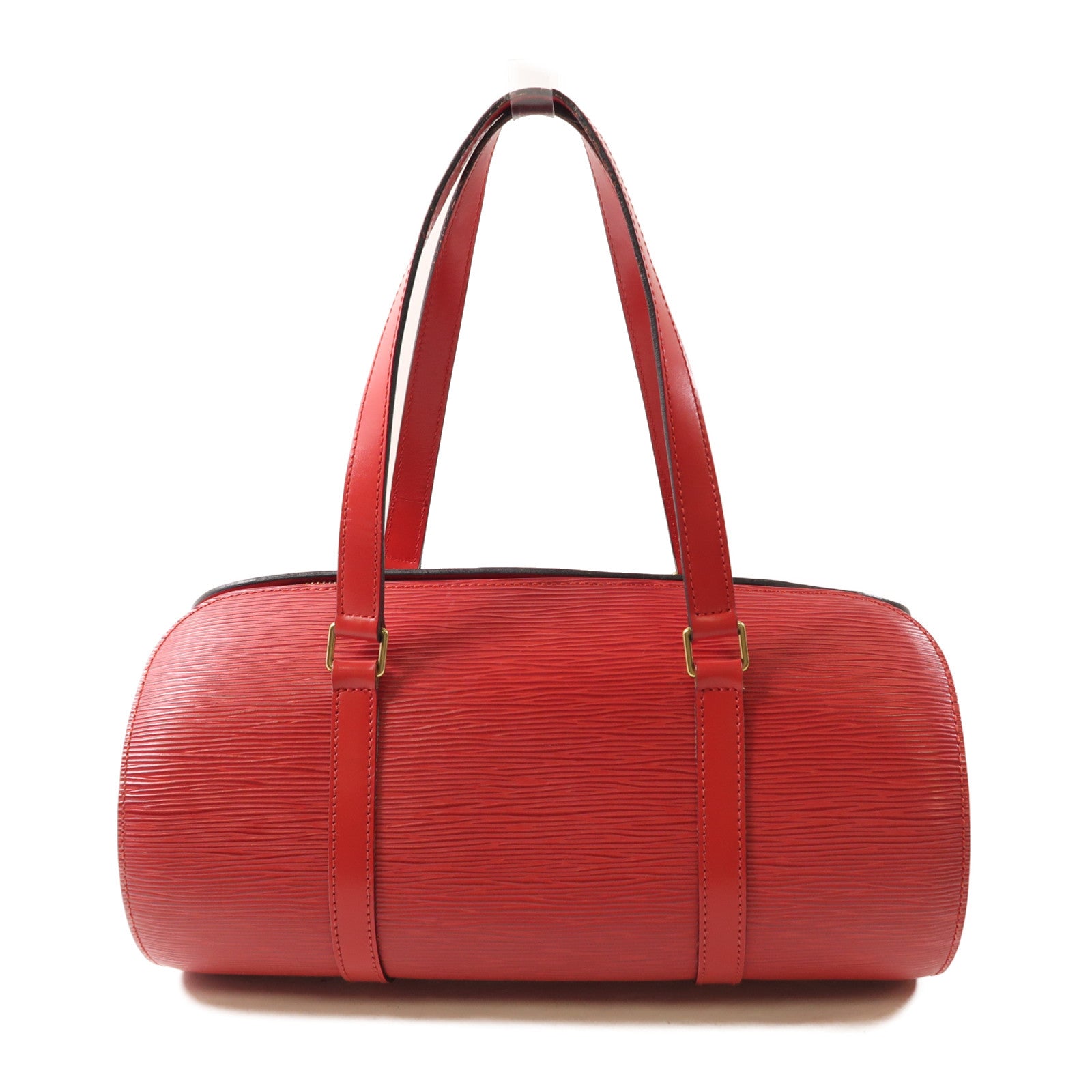 LOUIS VUITTON Epi Sufflo金扣肩背袋紅色