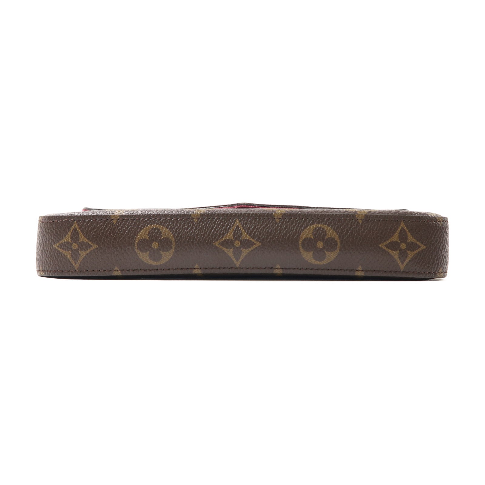 LOUIS VUITTON Monogram Pochette Felicy金扣肩背袋啡色