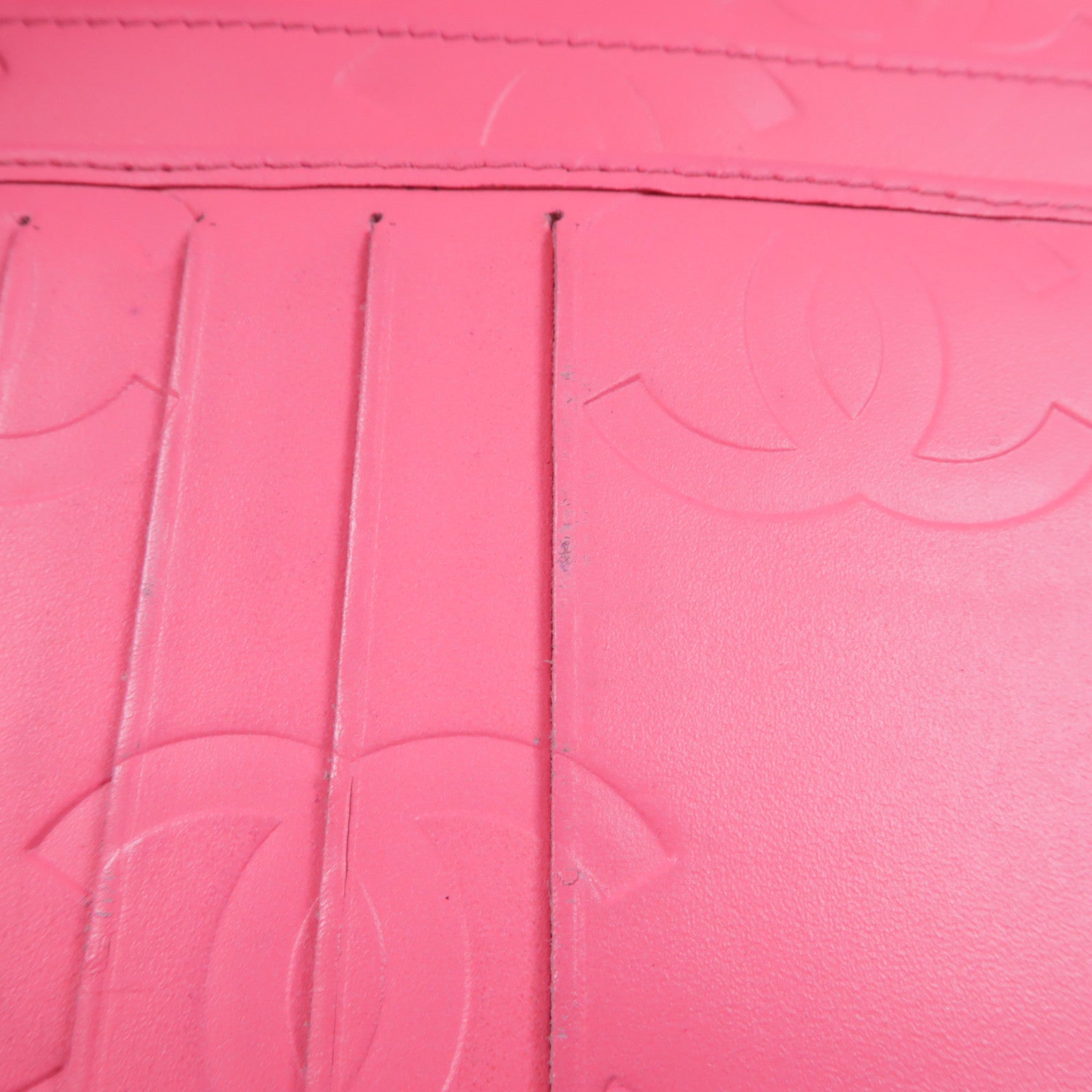 CHANEL 【激減優惠】牛皮皮革Cambon Zipper Long Wallet銀扣長錢包