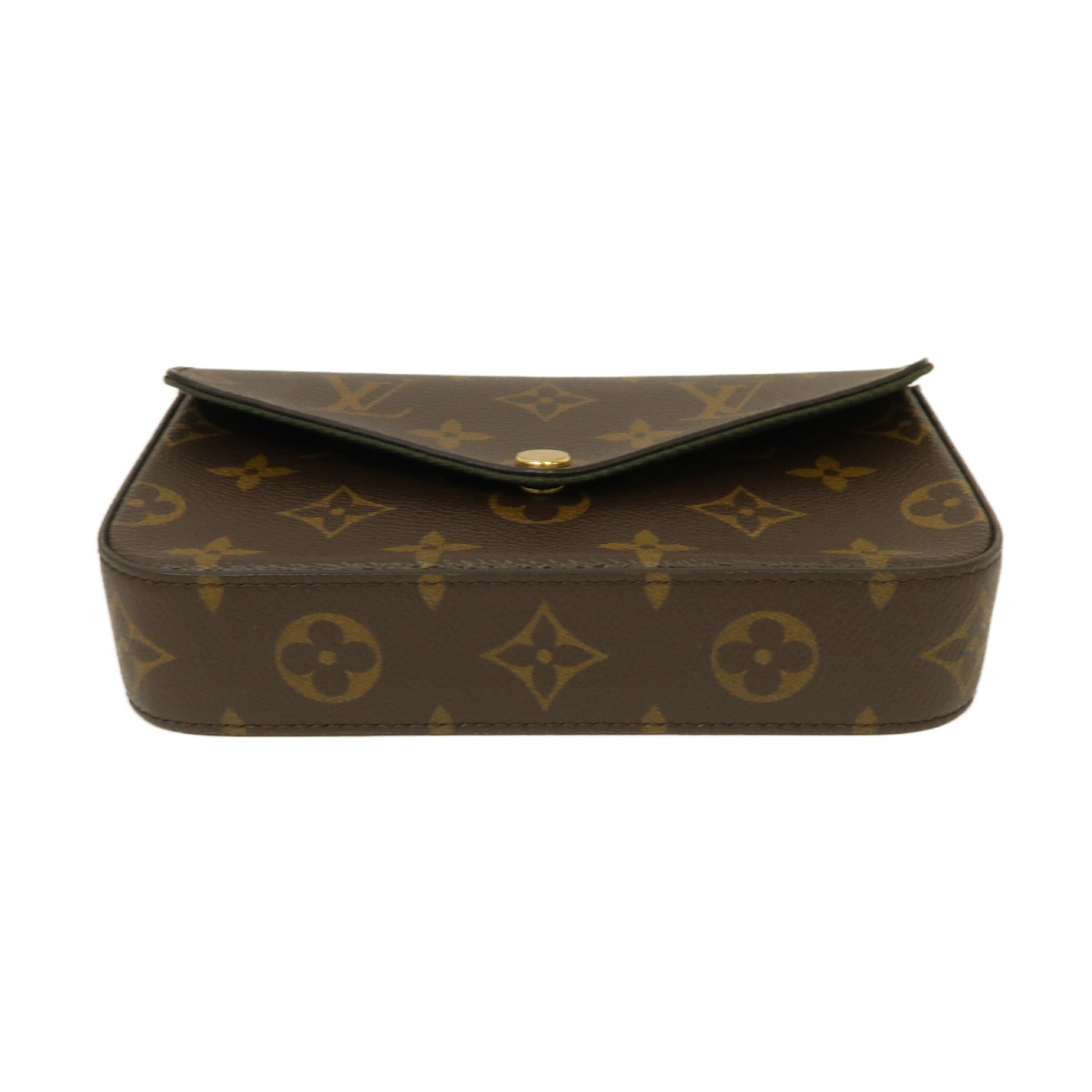 LOUIS VUITTON 【激減優惠】Monogram Felicie Strap & Go金扣肩背袋啡色
