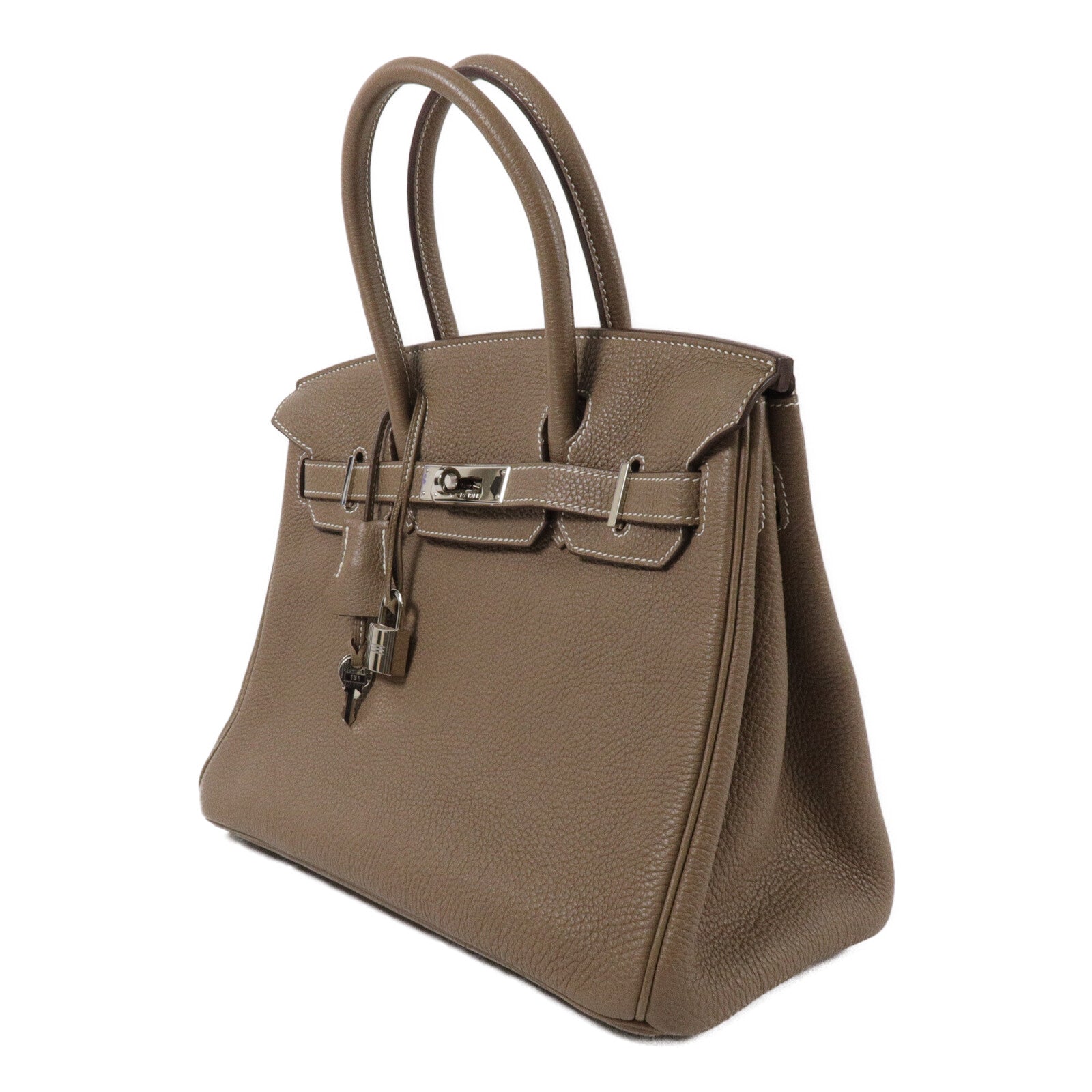 HERMES Togo皮革Birkin 30手挽袋Etoupe