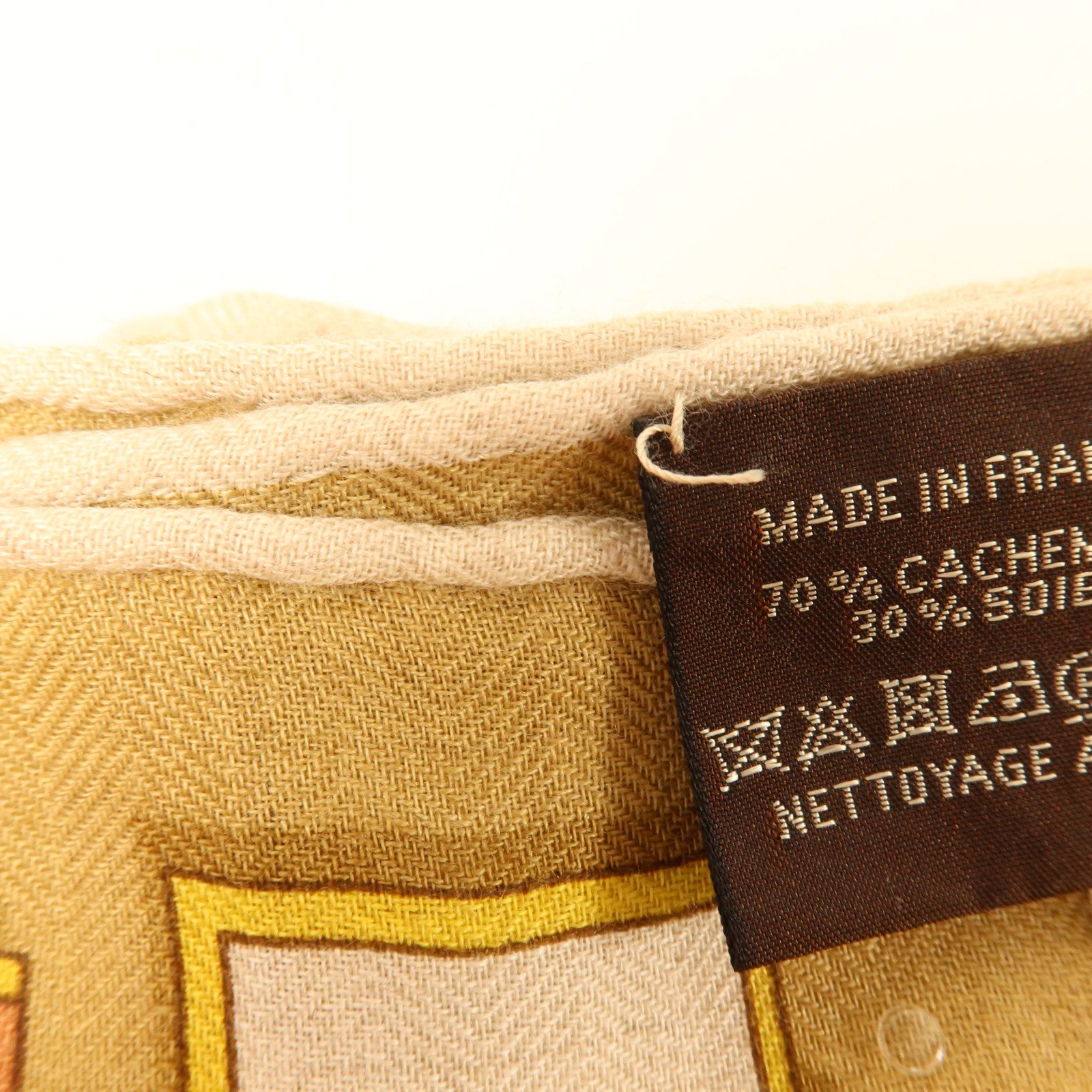 HERMES 羊絨/絲質Scarf 140x140絲巾