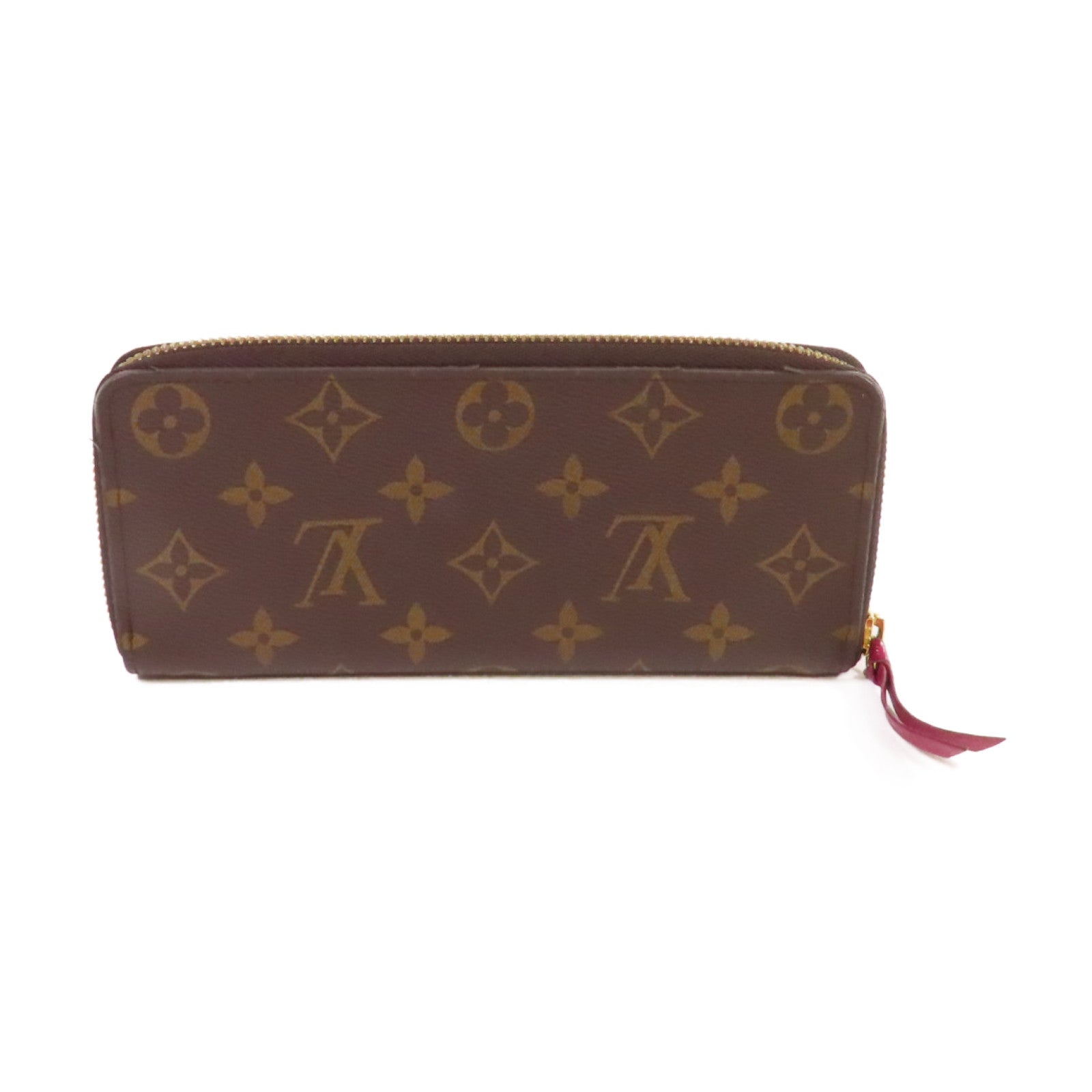 LOUIS VUITTON Monogram Clemence Long Wallet金扣拉鏈長錢包啡色