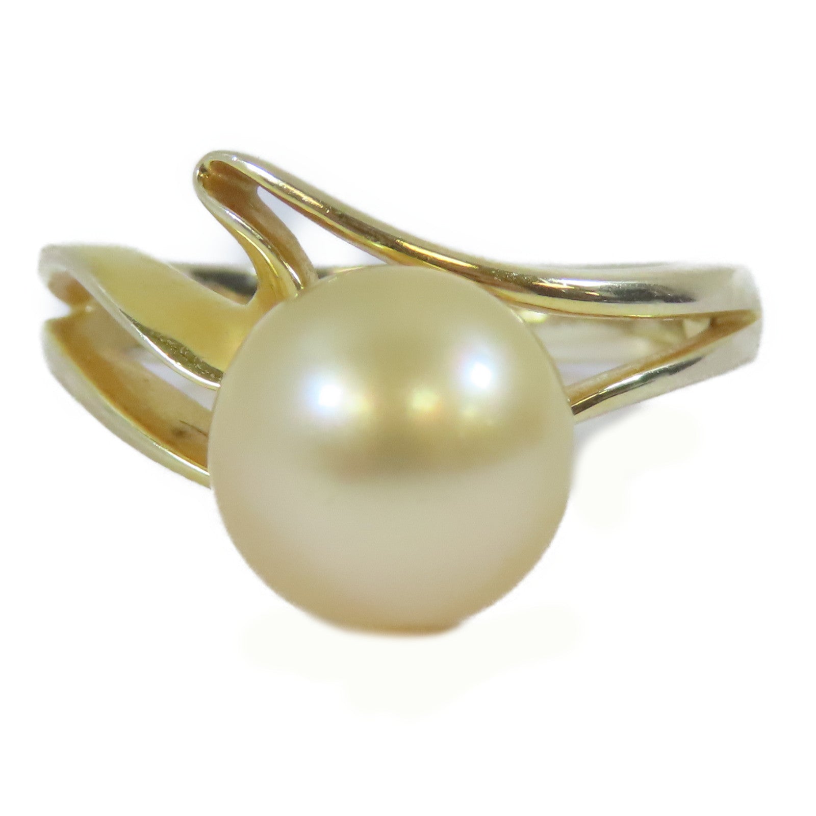 JEWELRY 18K黃金Pearl Ring珍珠戒指US#6