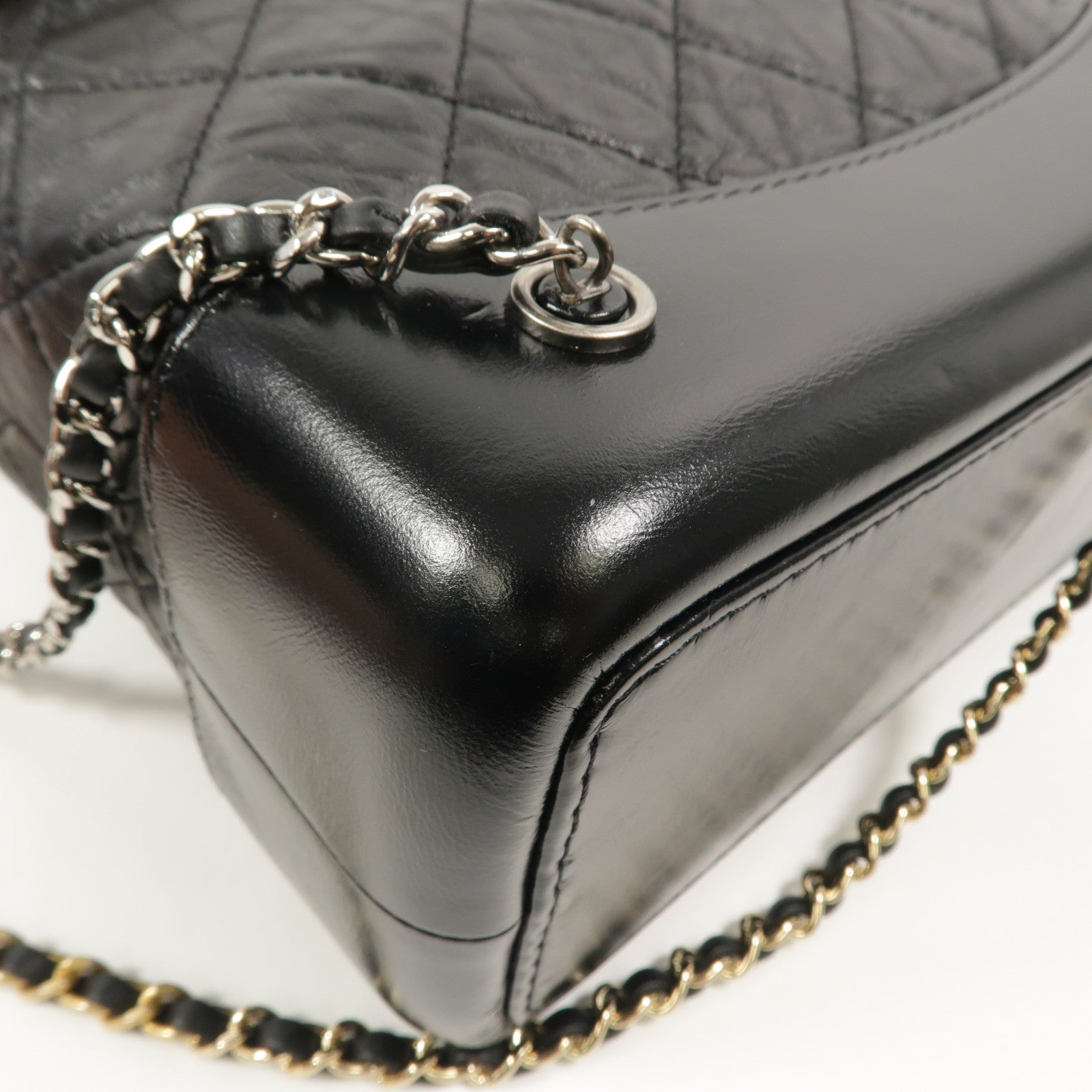 CHANEL 牛皮皮革Gabrielle BackPack鏈帶背包