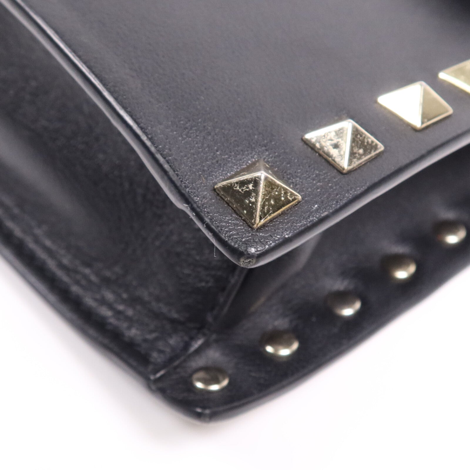 Valentino 牛皮皮革Shoulder Bag金扣肩背袋