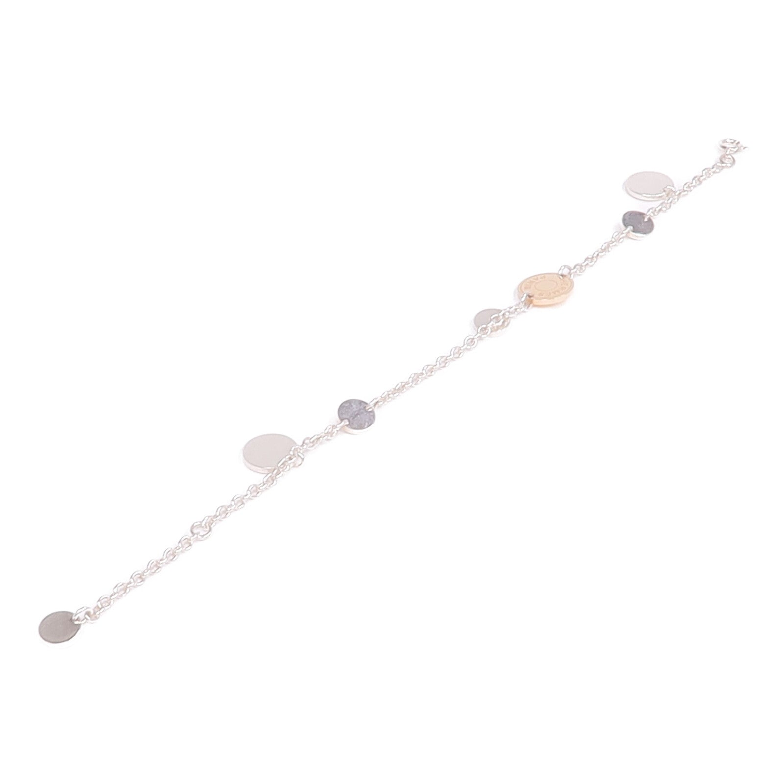 HERMES 18K玫瑰金/925純銀Ex-Libris Bracelet手鏈