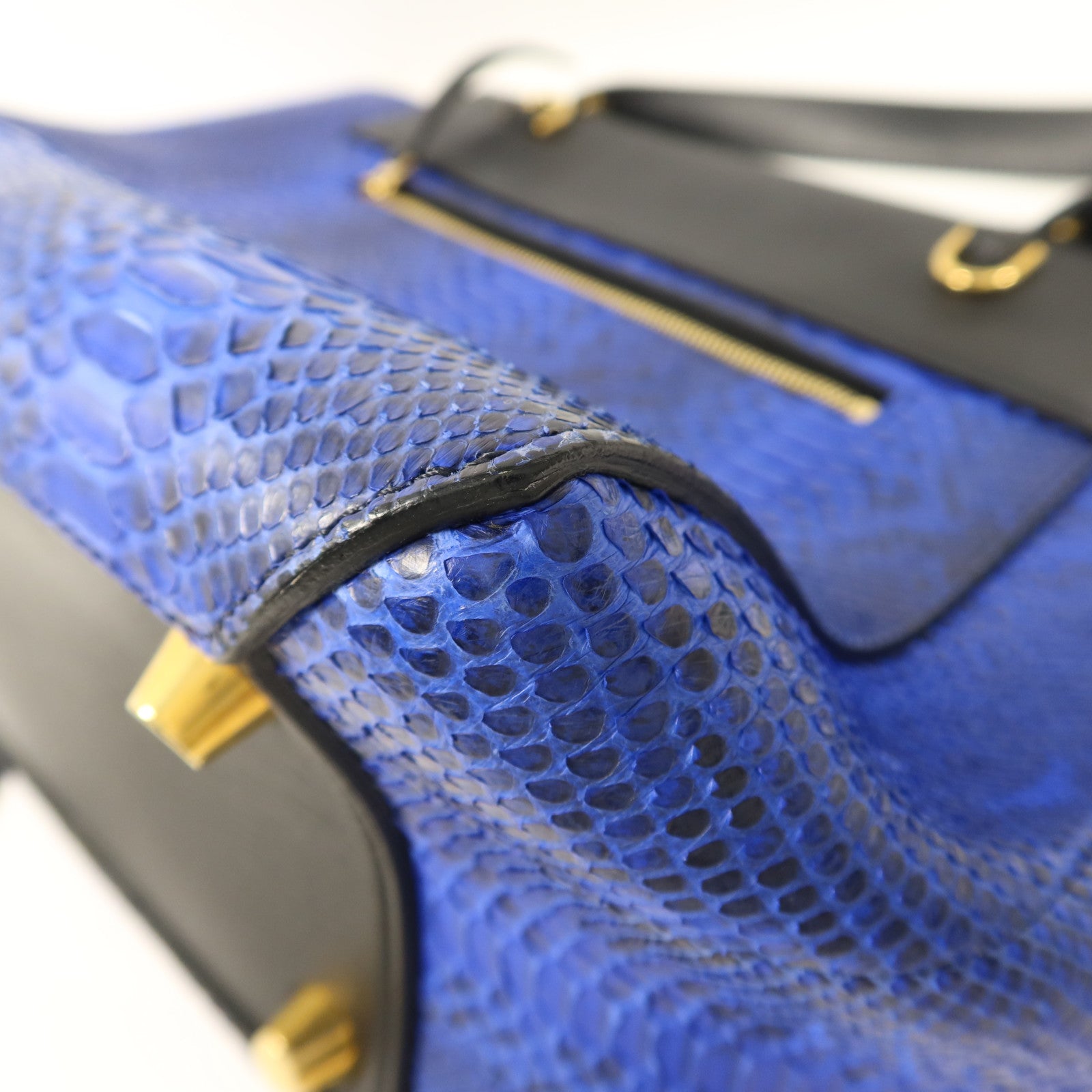 CELINE 蛇皮皮革Mini Belt Bag金扣手挽肩背兩用袋