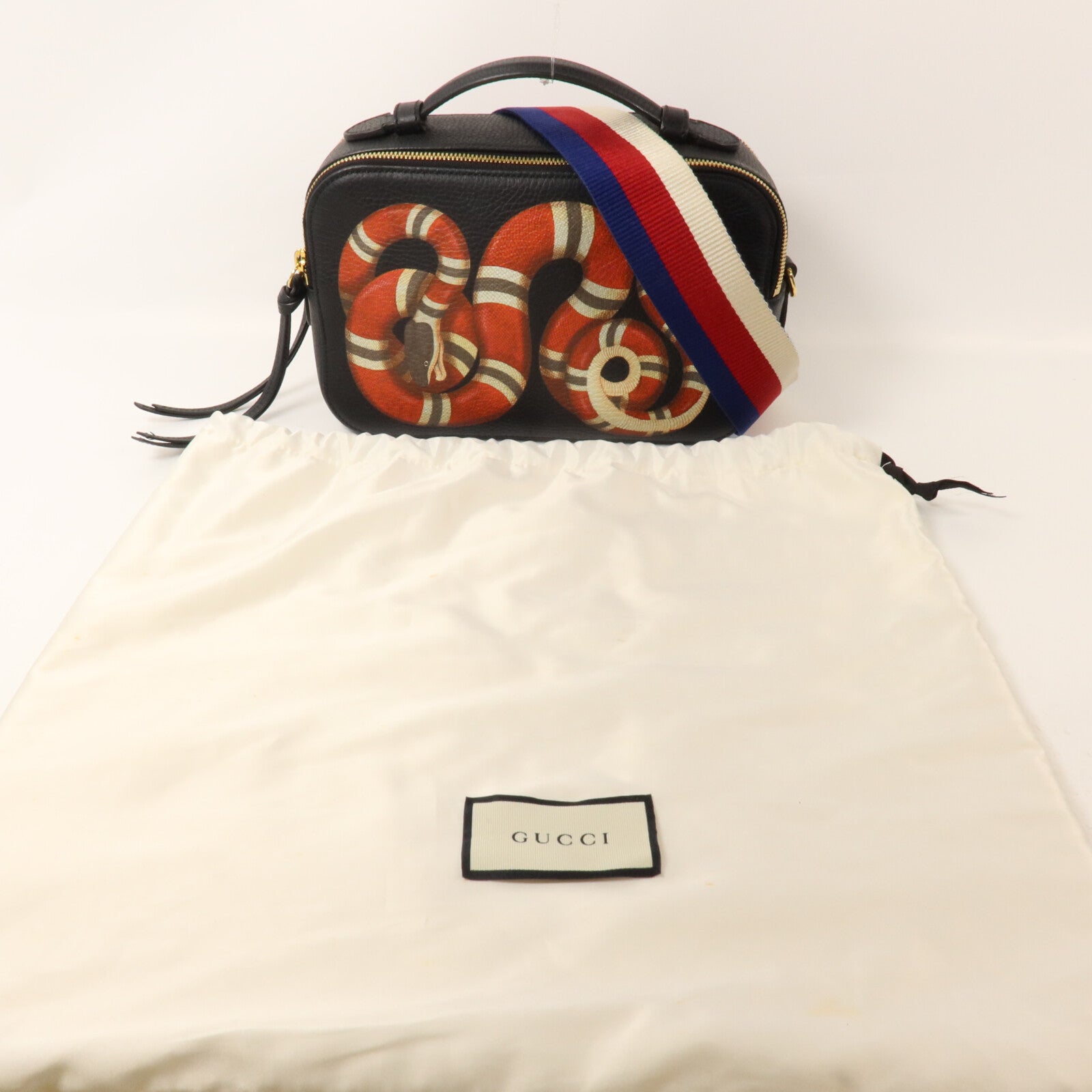 GUCCI 牛皮皮革Camera Bag手挽肩背兩用袋