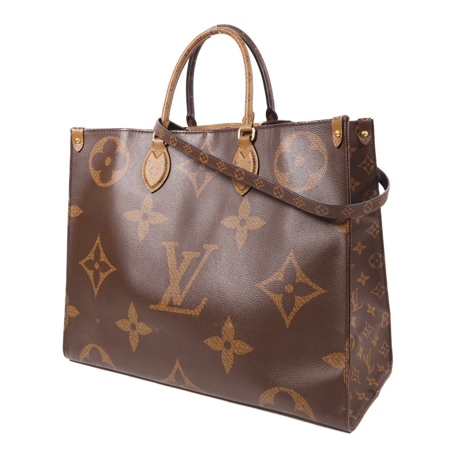 LOUIS VUITTON 【激減優惠】Monogram Giant OnTheGo GM金扣手挽肩背兩用袋