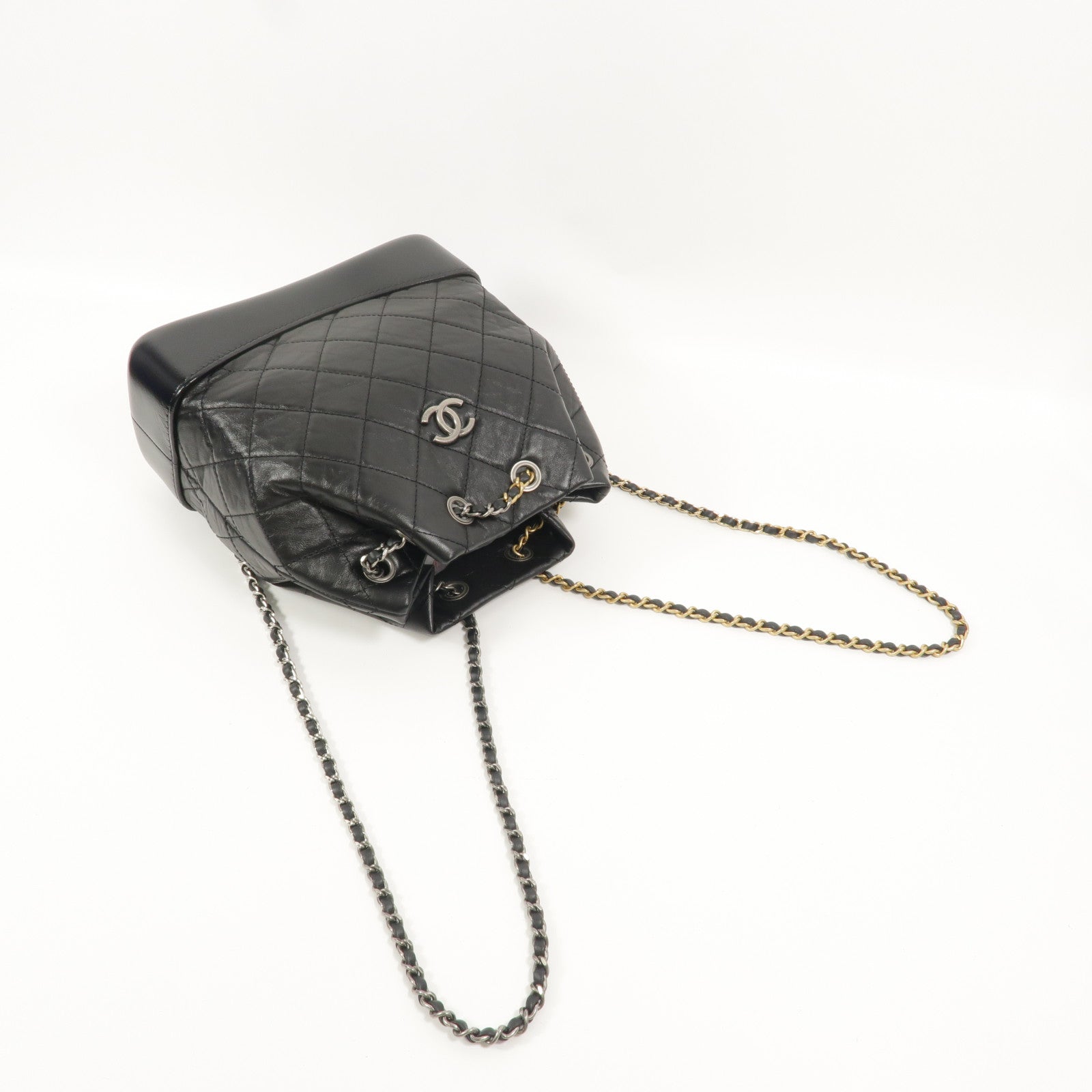 CHANEL 牛皮皮革Gabrielle BackPack鏈帶背包