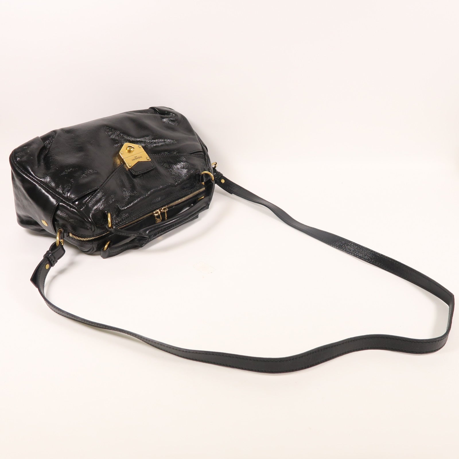 YVES SAINT LAURENT 牛皮皮革2 Way Shoulder金扣肩背袋