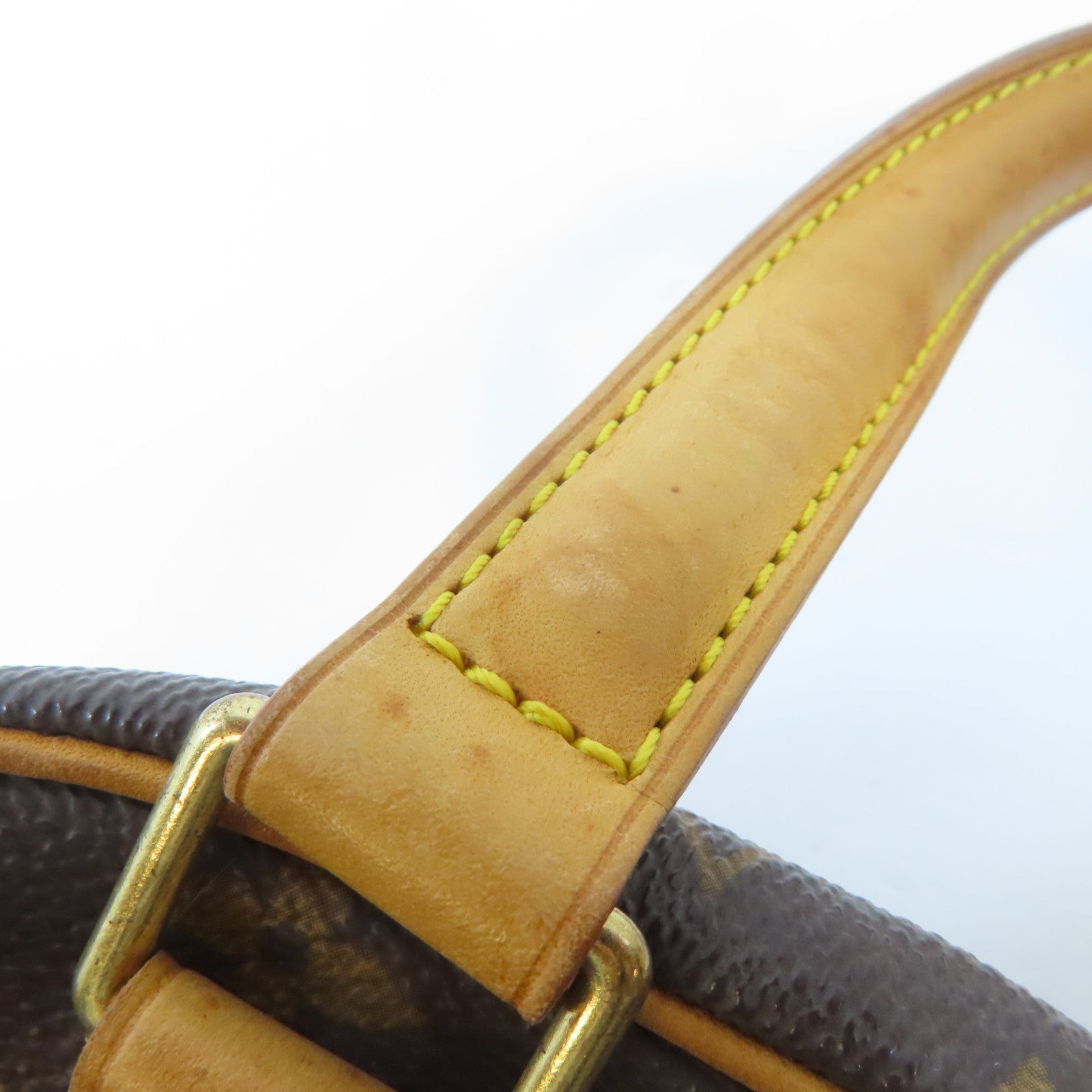 LOUIS VUITTON Monogram Excentri-cite金扣手挽袋啡色/紅色