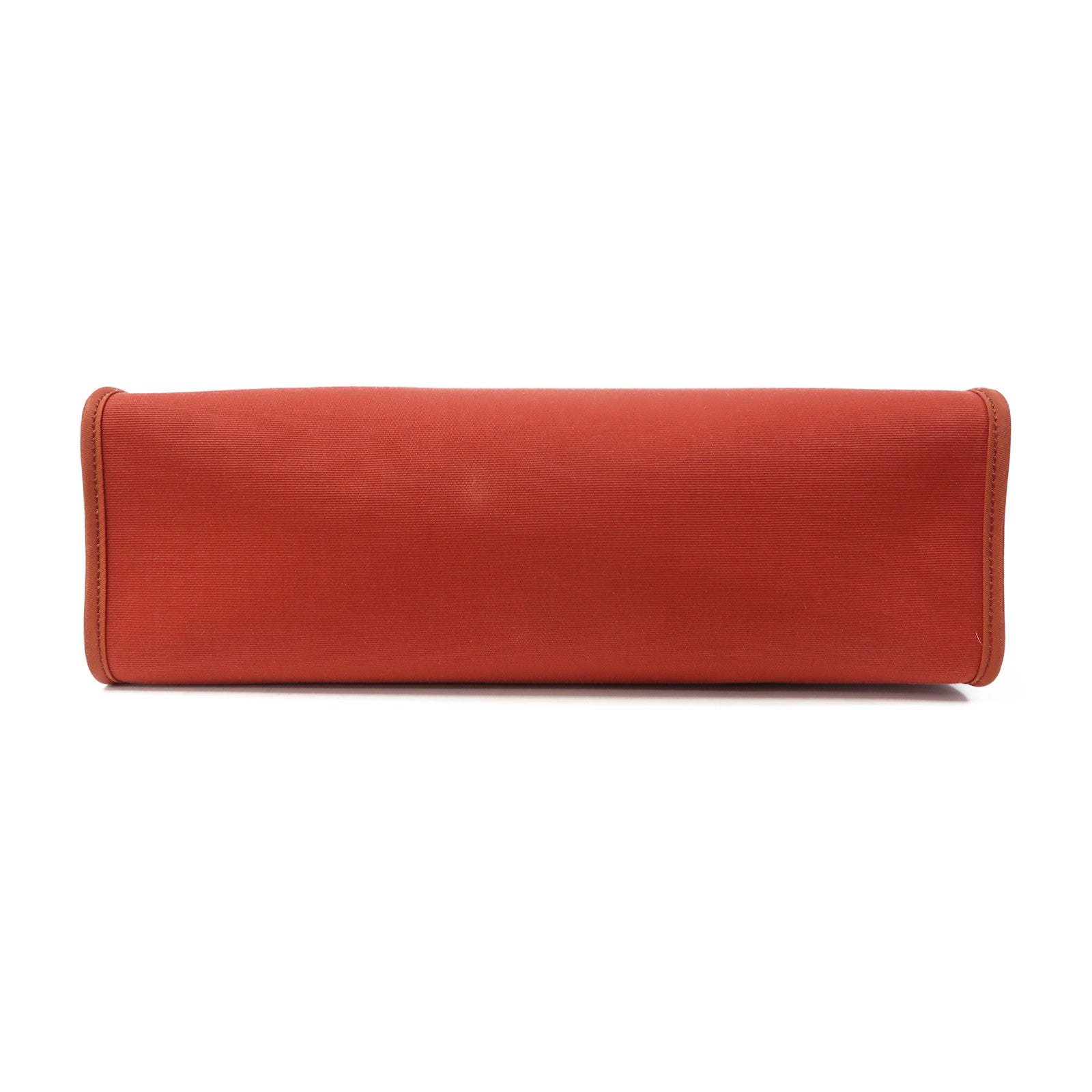 HERMES 帆布Herbag PM銀扣手挽肩背兩用袋紅色