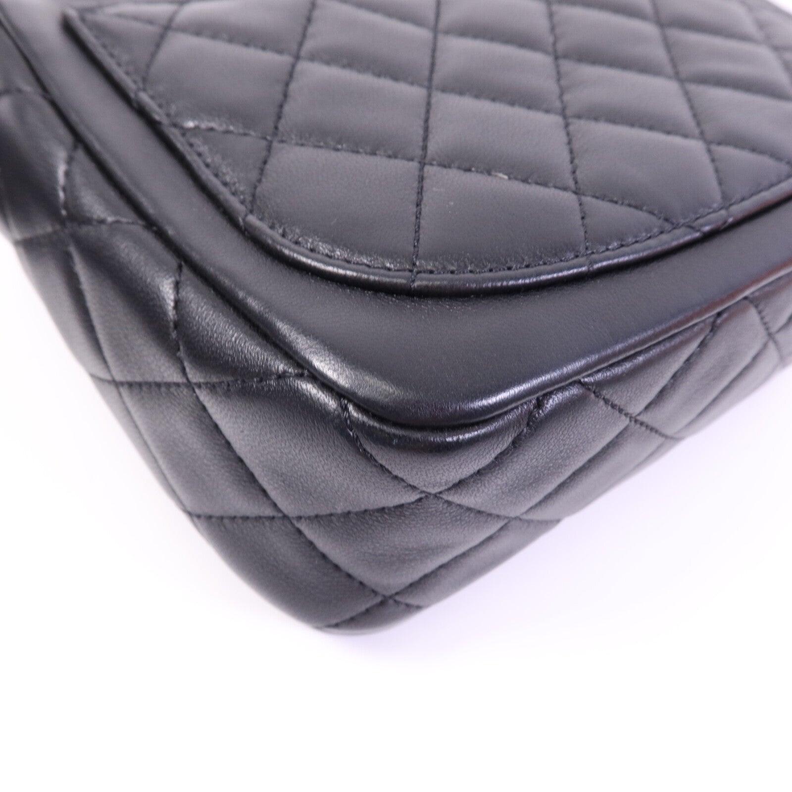 CHANEL 羊皮皮革Chain Shoulder Bag金扣鏈帶肩背袋