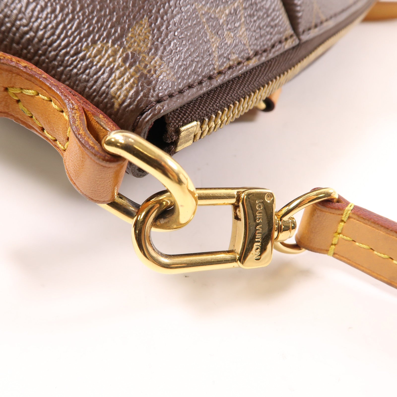 LOUIS VUITTON Monogram Turenne PM金扣手挽肩背兩用袋棕色