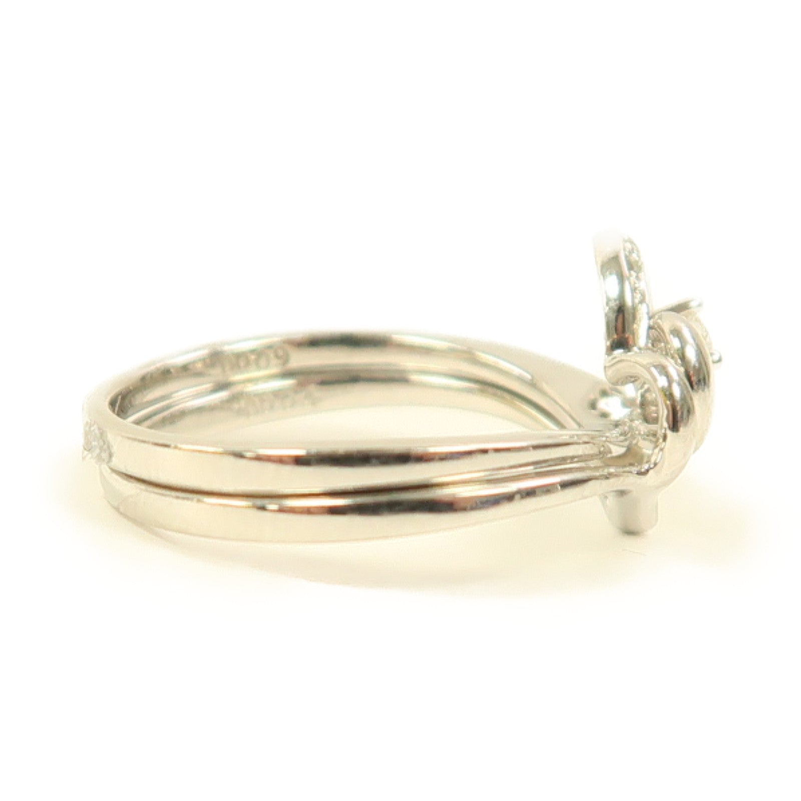 JEWELRY 【激減優惠】18K白金Diamond Ring 0.09ct/0.04ct鑽石戒指US#5