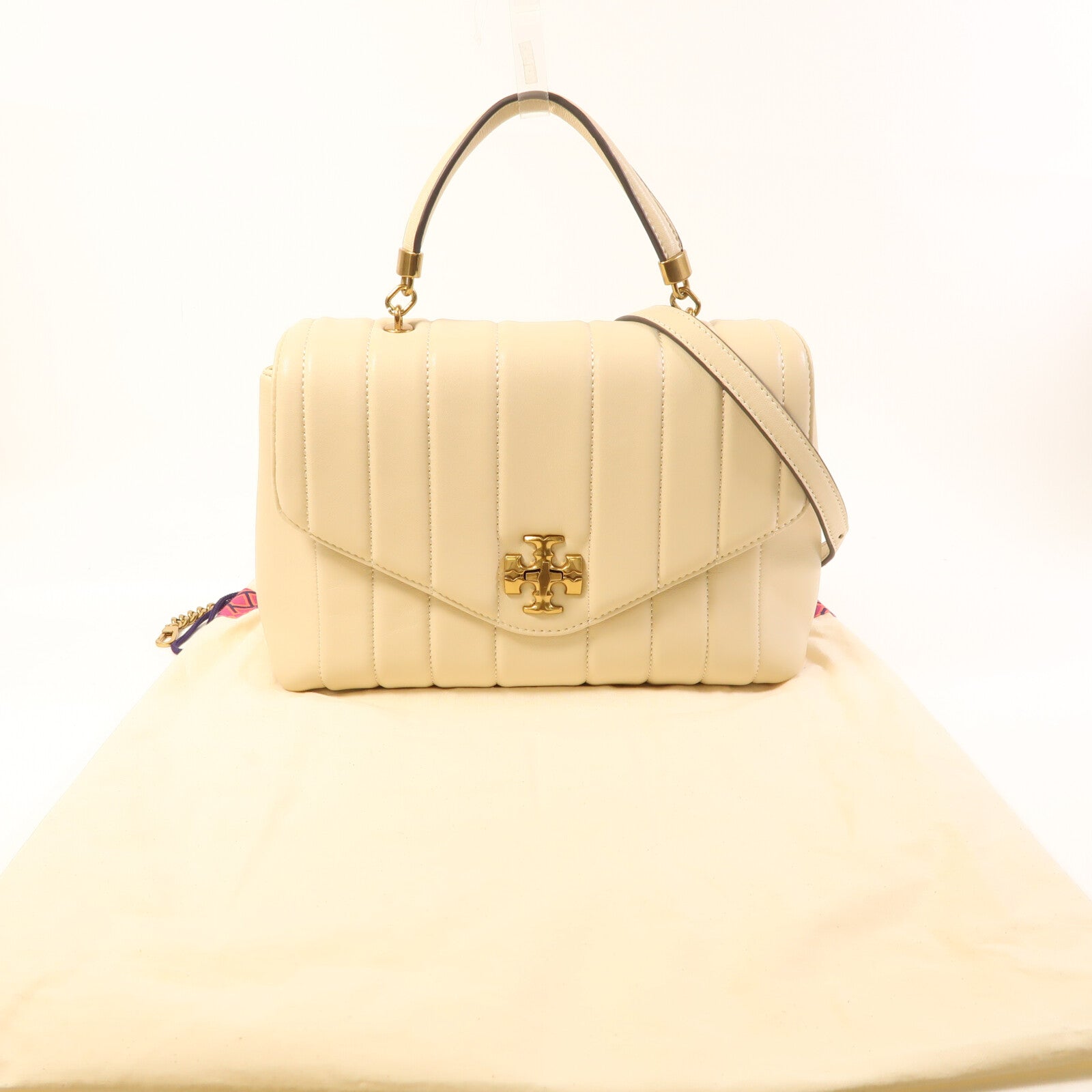 Tory Burch 牛皮皮革Kira Mini Top Handle手挽肩背兩用袋