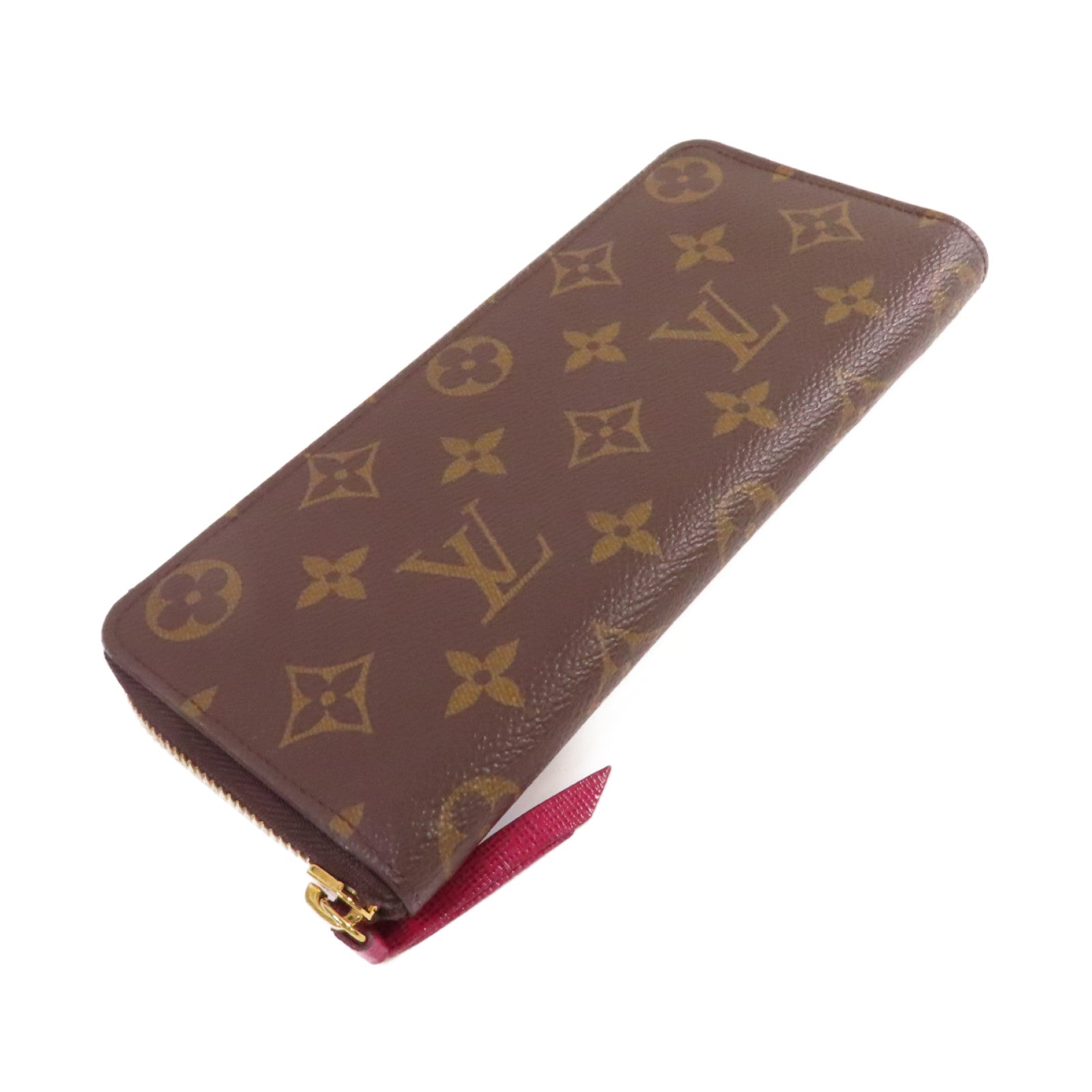LOUIS VUITTON Monogram Clemence Long Wallet金扣拉鏈長錢包啡色