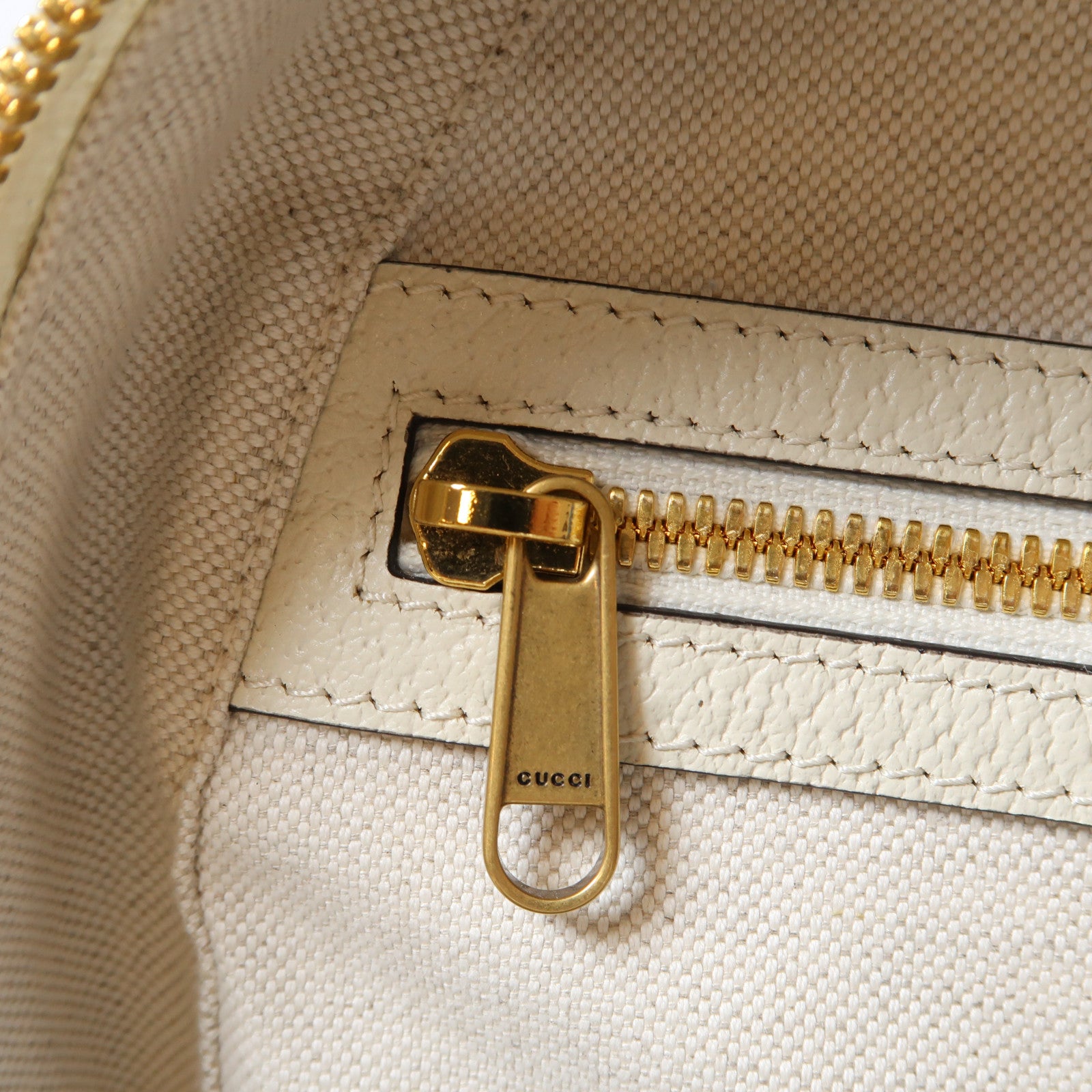 GUCCI 塗層帆布/皮革Ophidia GG Supreme Backpack金扣背包啡色/白色