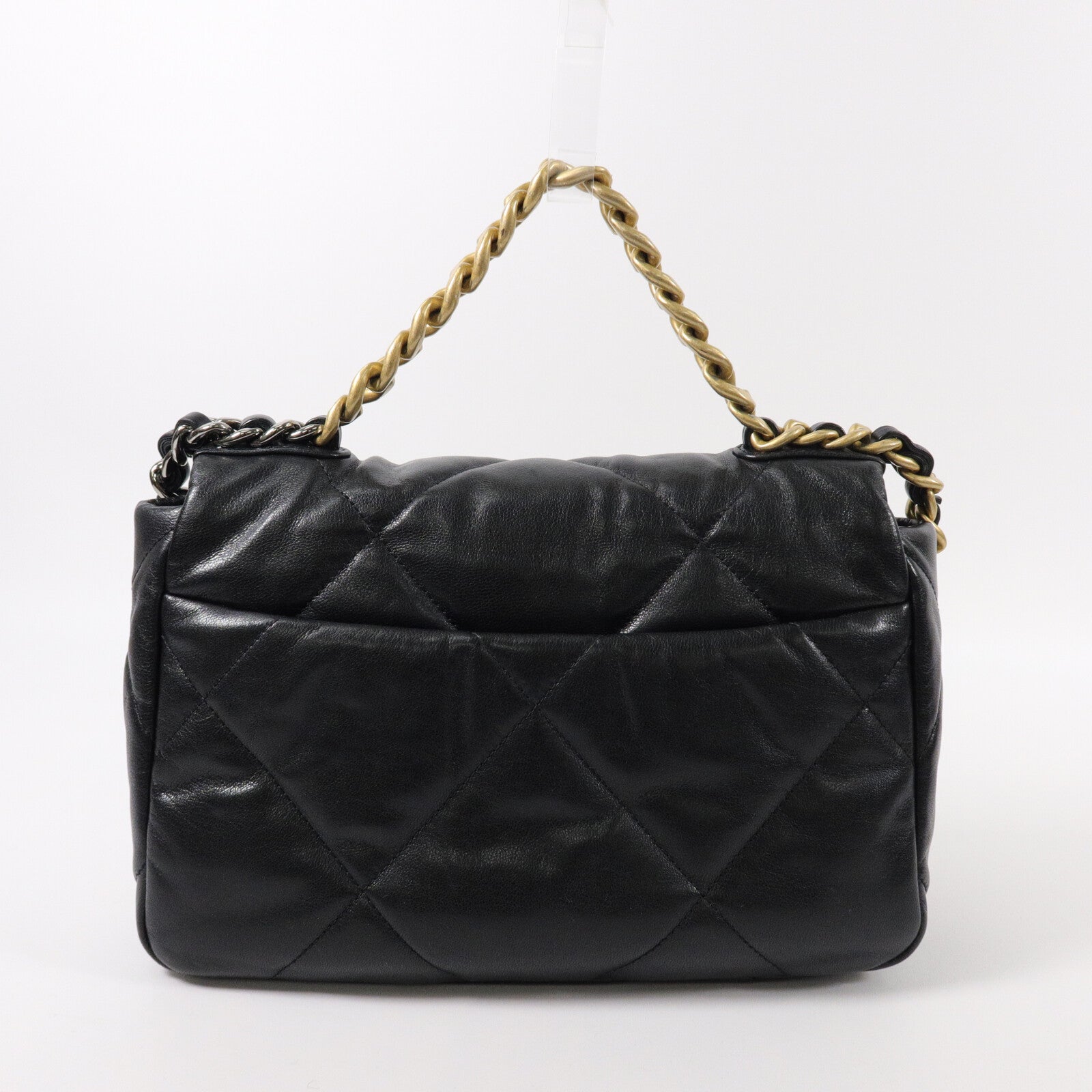 CHANEL 羊皮皮革C19 Small手挽肩背兩用袋