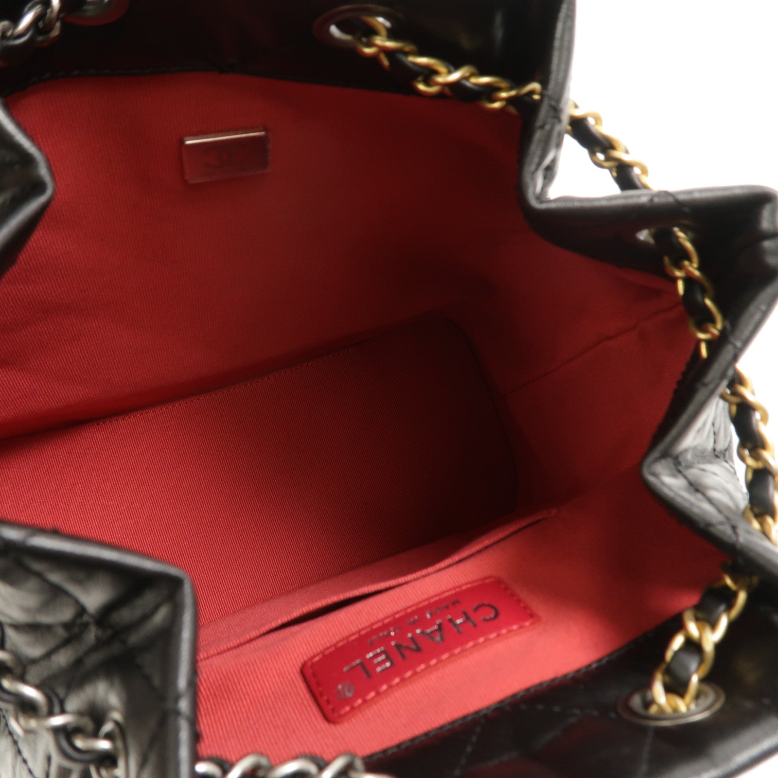 CHANEL 牛皮皮革Gabrielle BackPack鏈帶背包