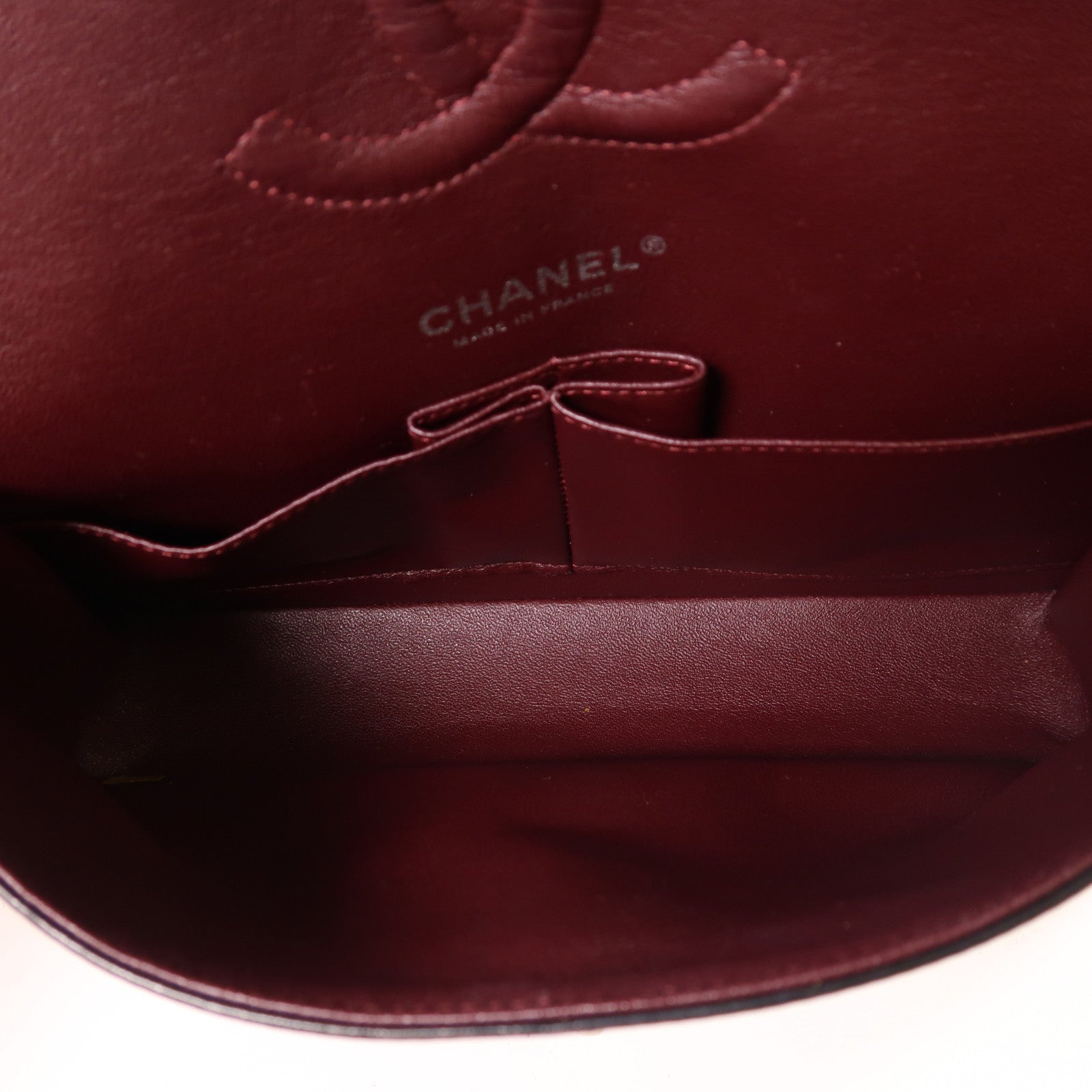 CHANEL 羊皮皮革Classic 25銀扣鏈帶肩背袋