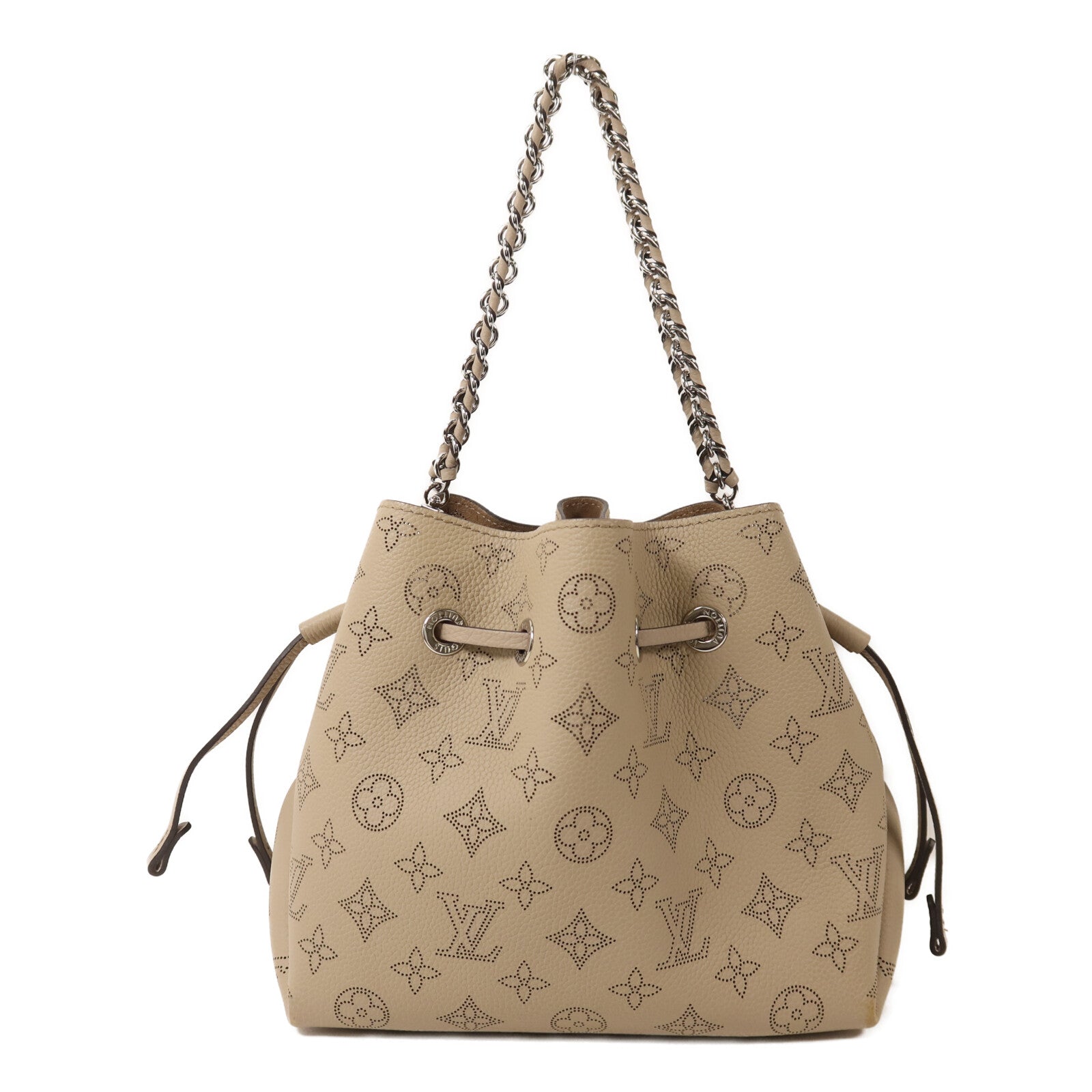 LOUIS VUITTON Mahina Bella銀扣鏈帶肩背袋