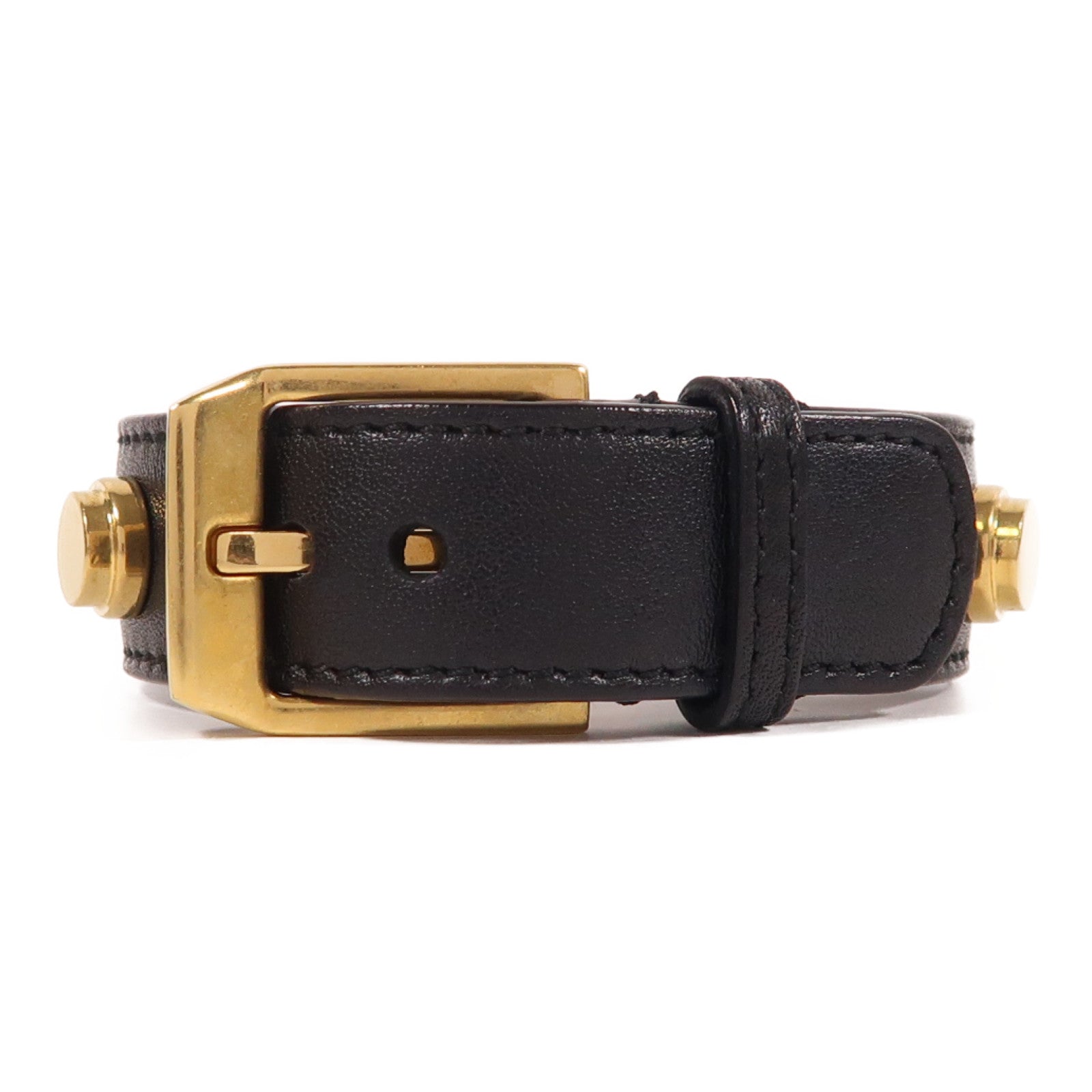 SAINT LAURENT 牛皮皮革Bracelet手鐲黑色