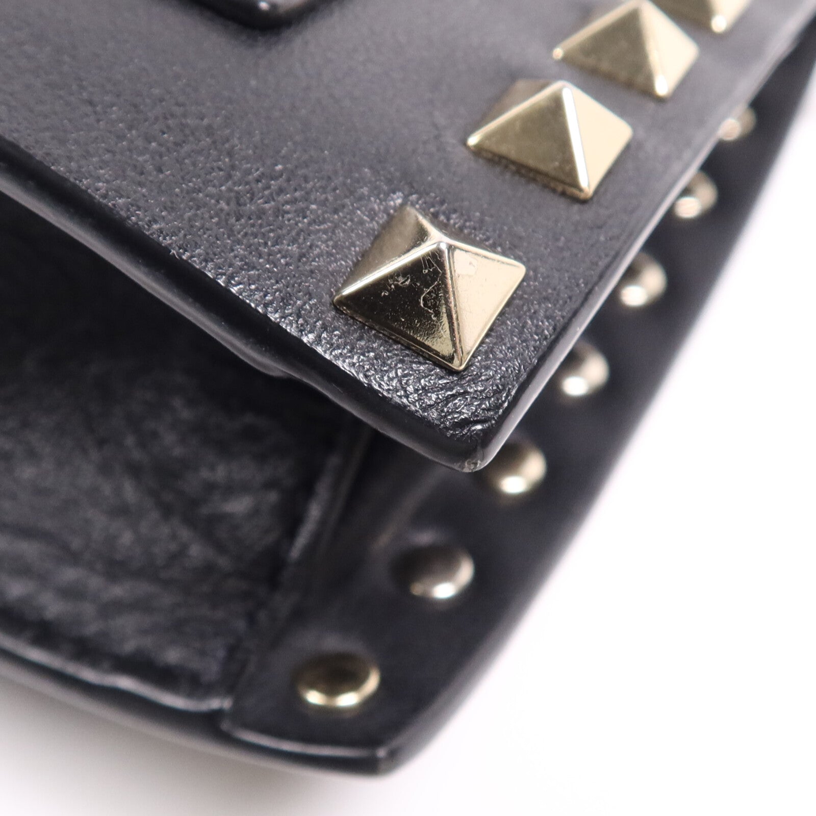 Valentino 牛皮皮革Shoulder Bag金扣肩背袋