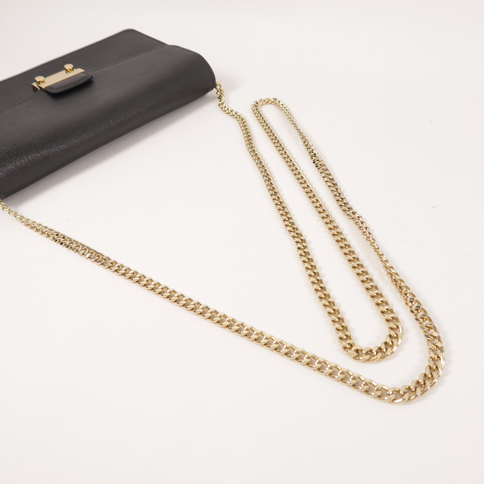 Furla 牛皮皮革Chain Shoulder Bag鏈帶肩背袋