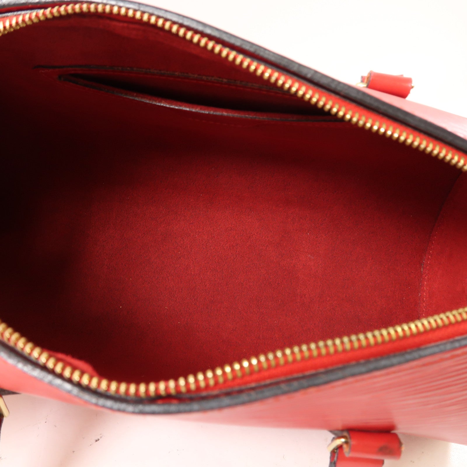 LOUIS VUITTON Epi Sufflo金扣肩背袋紅色