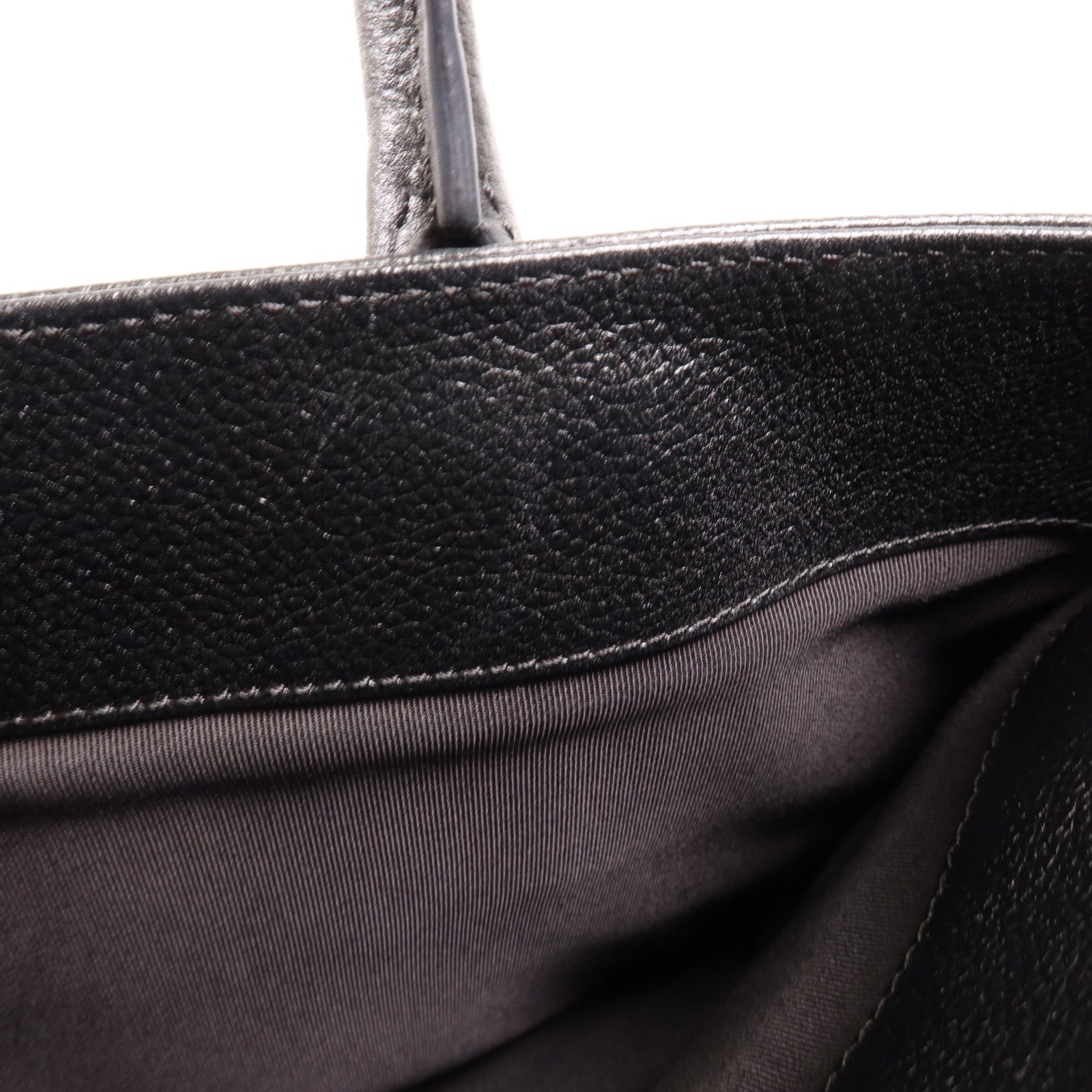 CHANEL 牛皮皮革Tote Bag銀扣手挽肩背兩用袋