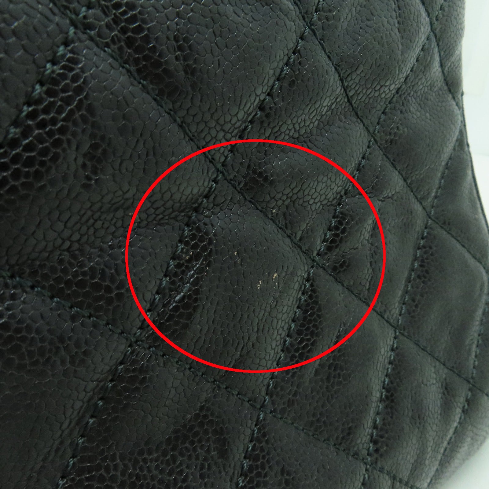 CHANEL 【激減優惠】菱格Caviar皮革2 Way Shoulder銀扣手挽肩背兩用袋深綠色