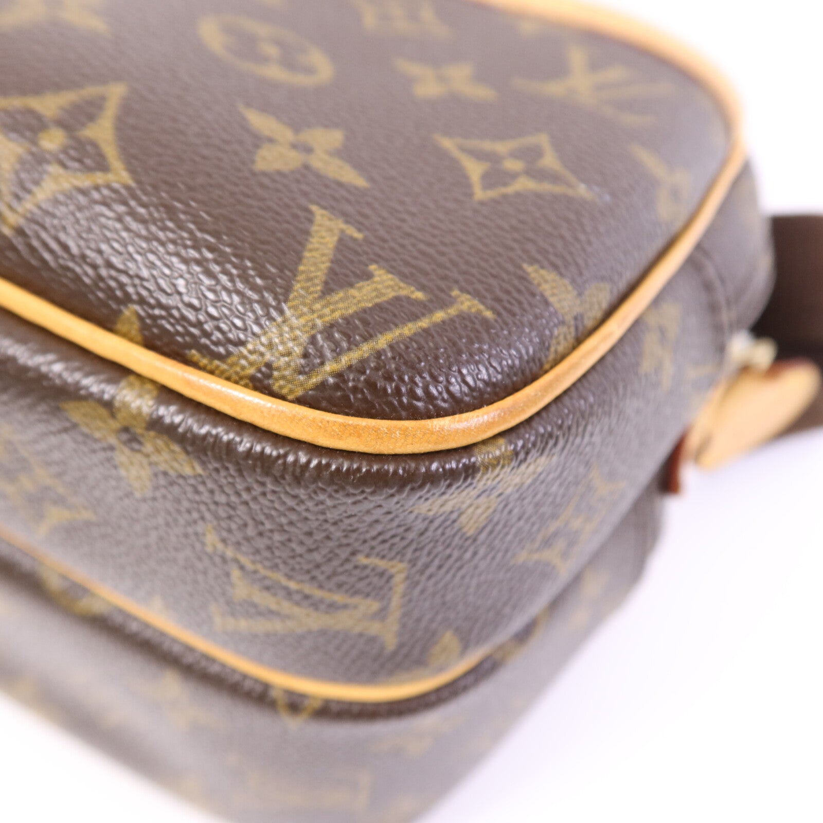 LOUIS VUITTON Monogram Reporter PM金扣肩背袋