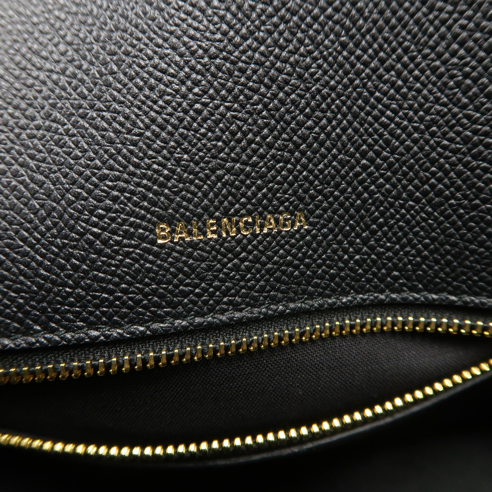 BALENCIAGA 牛皮皮革Graffiti Ville金扣手挽肩背兩用袋黑色