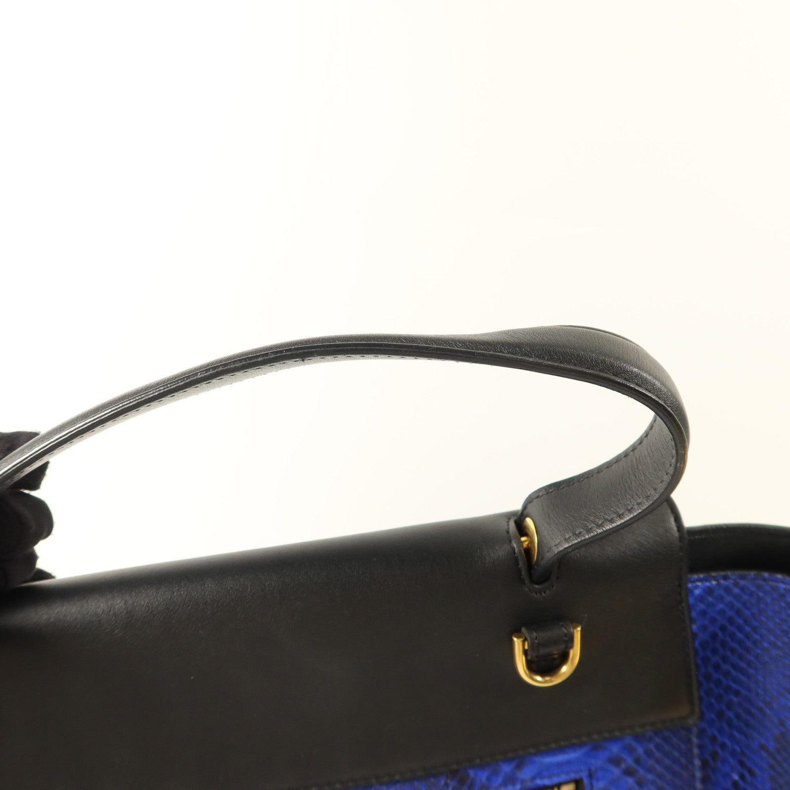 CELINE 蛇皮皮革Mini Belt Bag金扣手挽肩背兩用袋