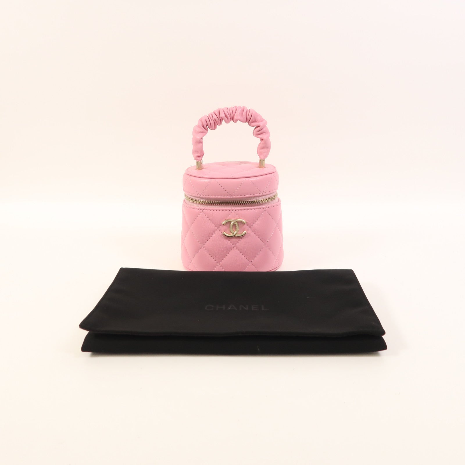 CHANEL 羊皮皮革Hand Bag金扣手挽袋