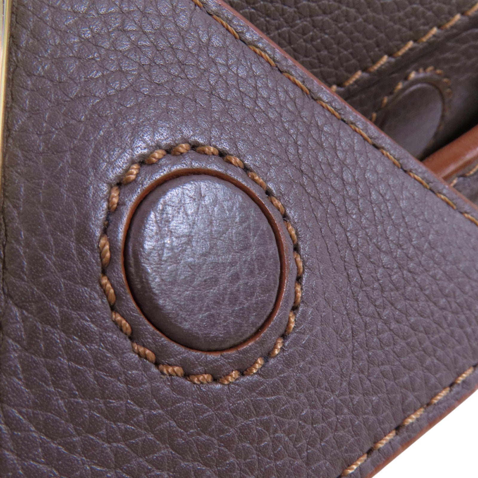 LOEWE 【激減優惠】牛皮皮革Barcelona金扣肩背袋