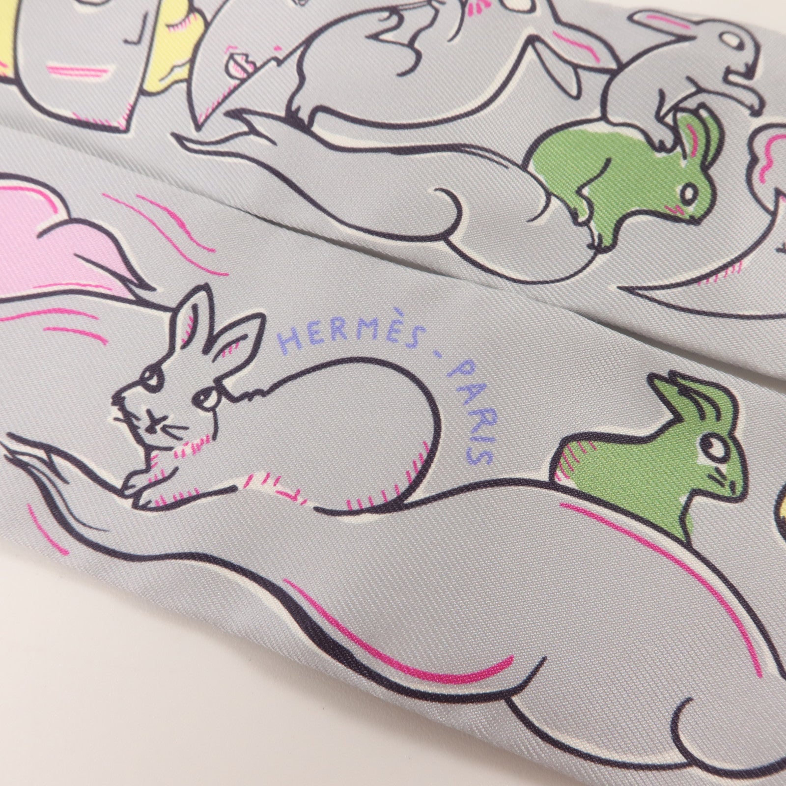 HERMES 絲質Twilly絲巾