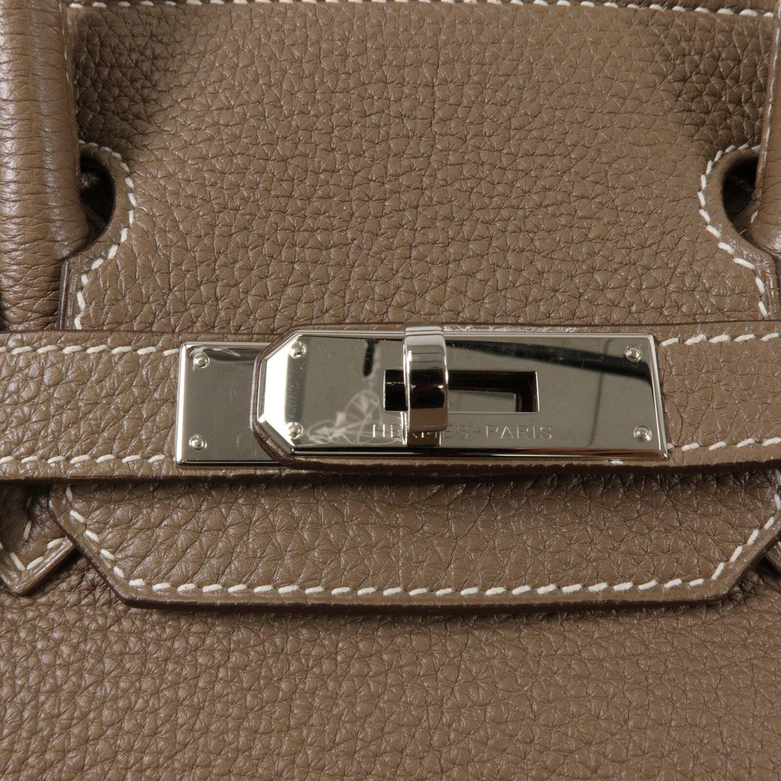 HERMES Togo皮革Birkin 30手挽袋Etoupe