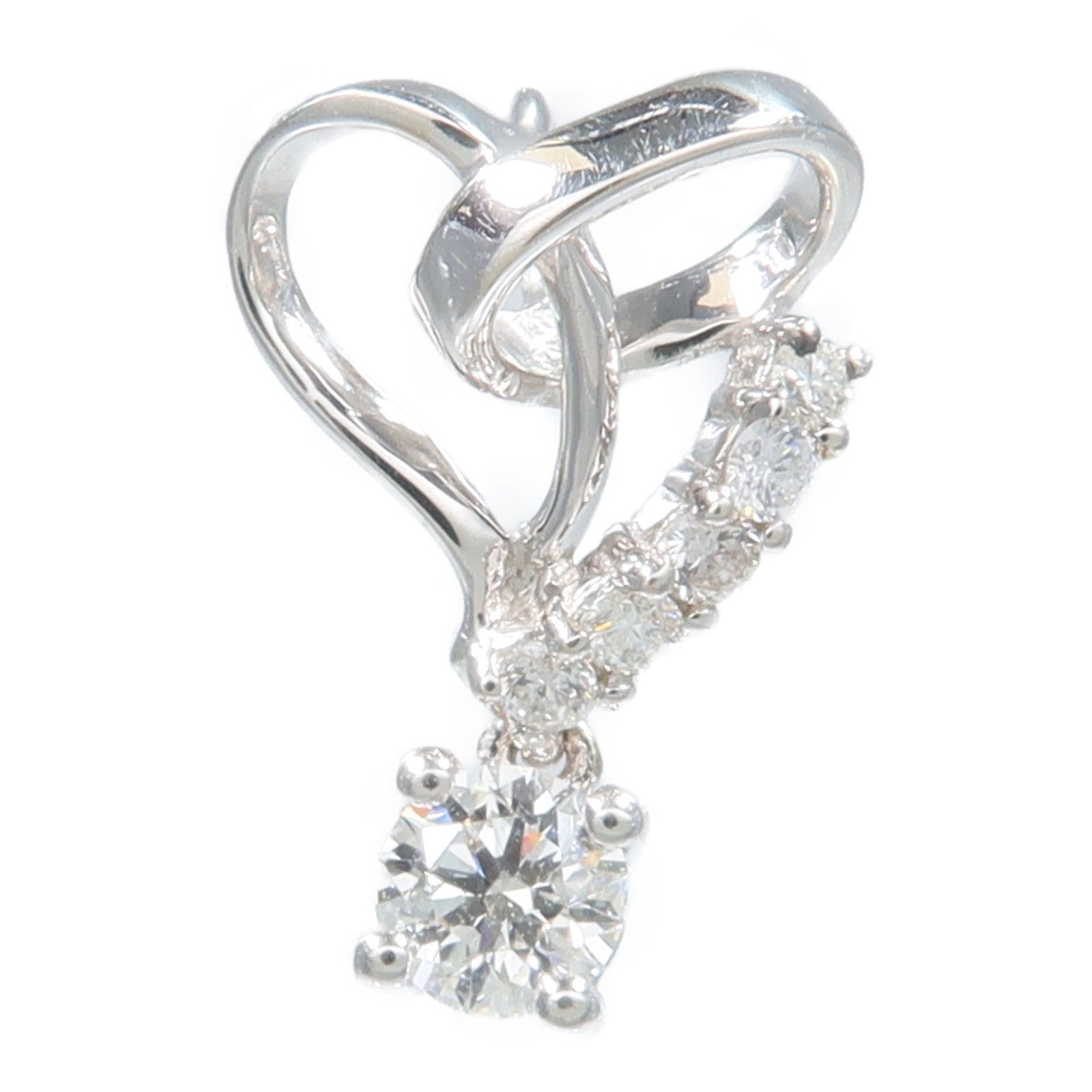 JEWELRY 18K白金Diamond Pendant鑽石吊墜