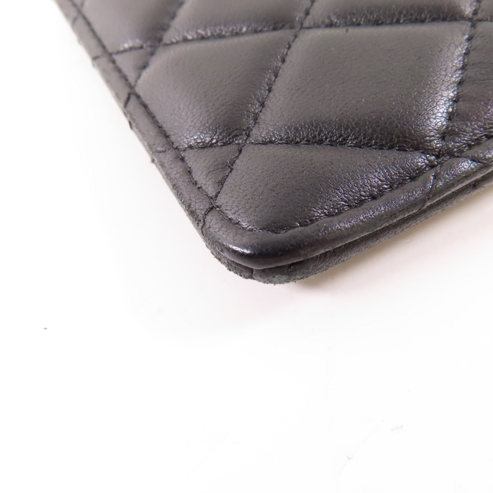 CHANEL 牛皮皮革Wallet銀扣長錢包