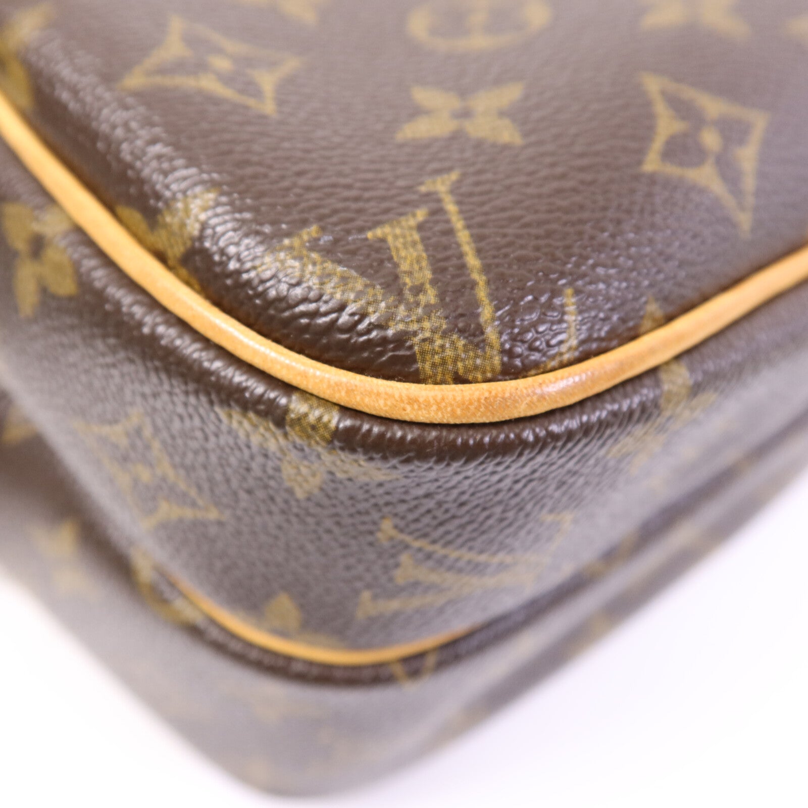 LOUIS VUITTON Monogram Reporter PM金扣肩背袋