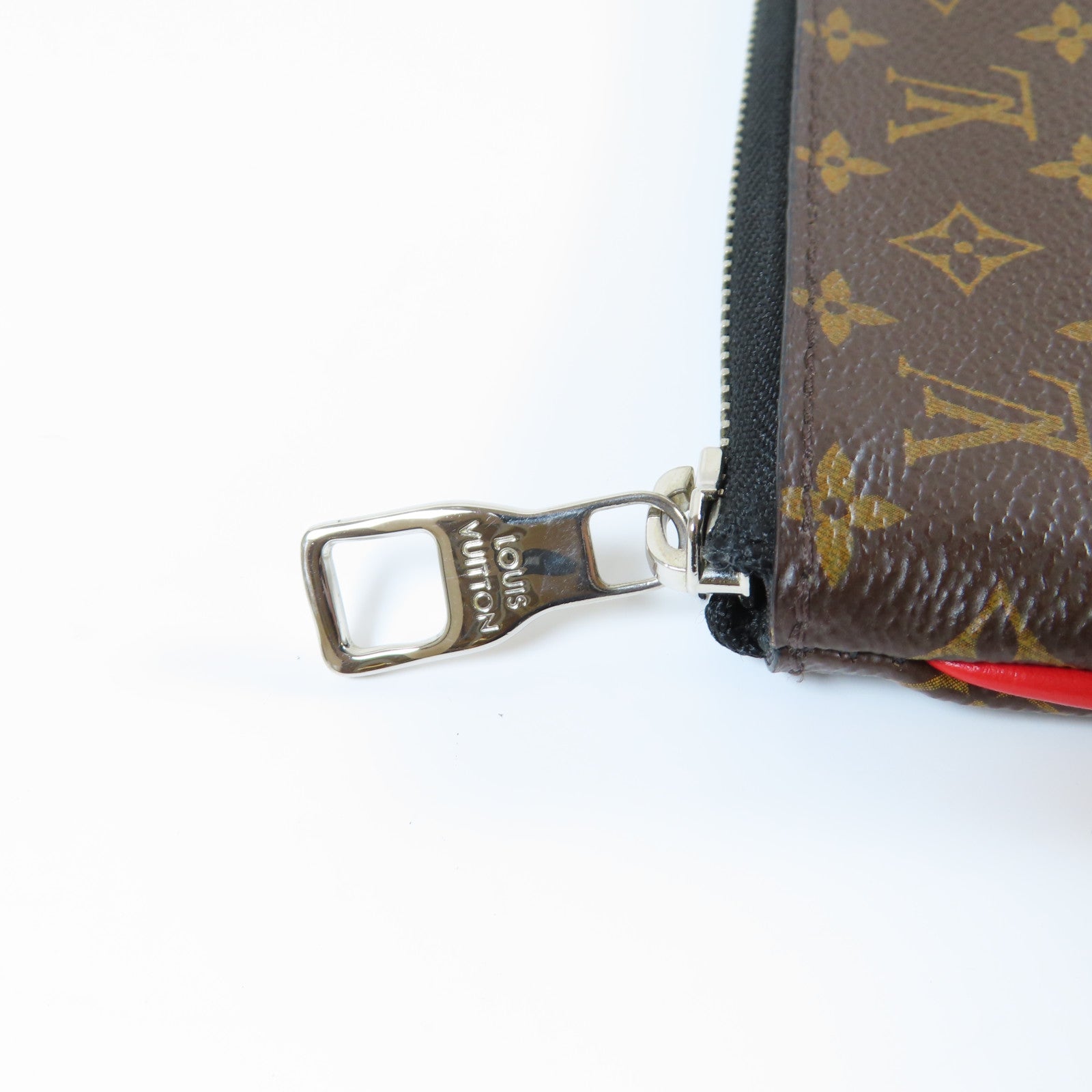 LOUIS VUITTON **【激減優惠】Monogram Patchwork Pochette A4金扣手拿包啡色