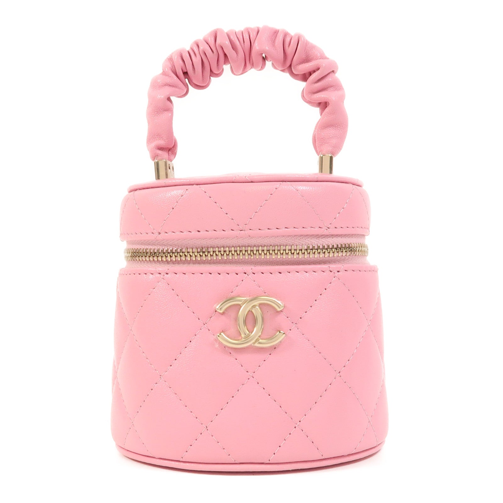 CHANEL 羊皮皮革Hand Bag金扣手挽袋